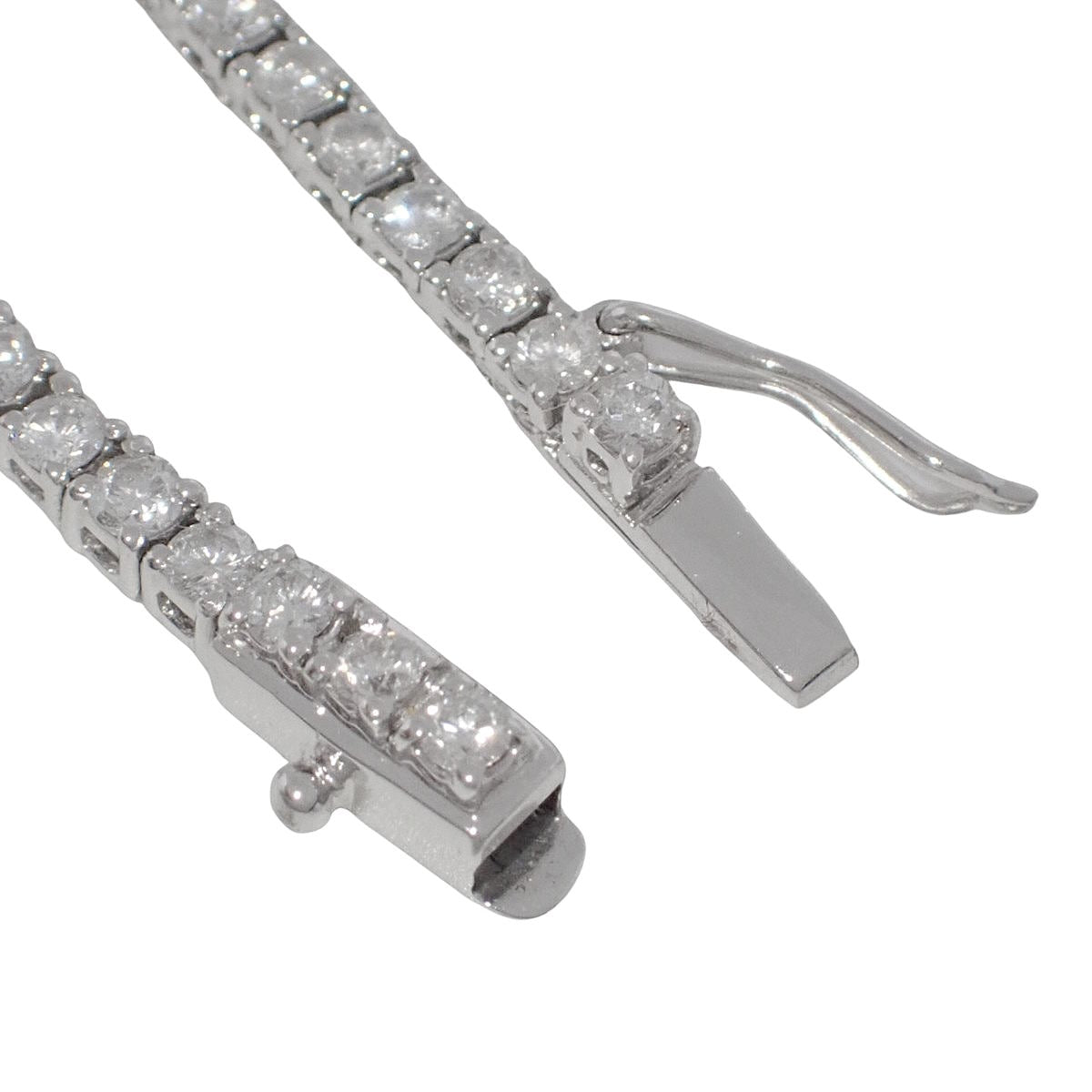 テニスダイヤモンドネックレス D10.21 ホワイトゴールド K18WG 21.0g