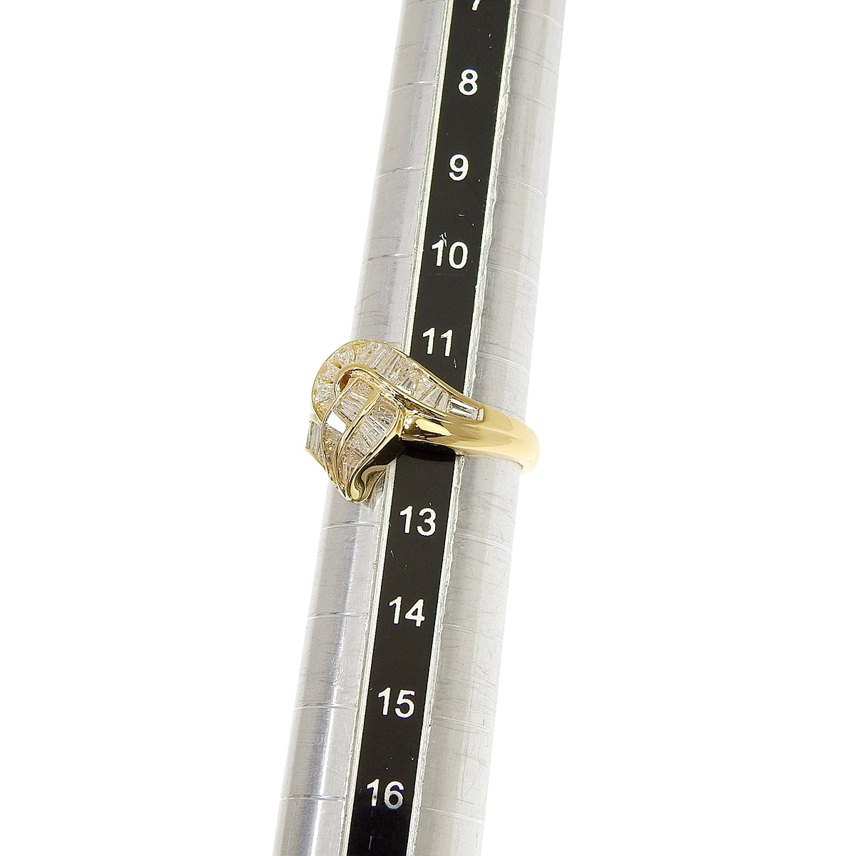 ダイヤモンド リング D1.01 K18YG 5.3g