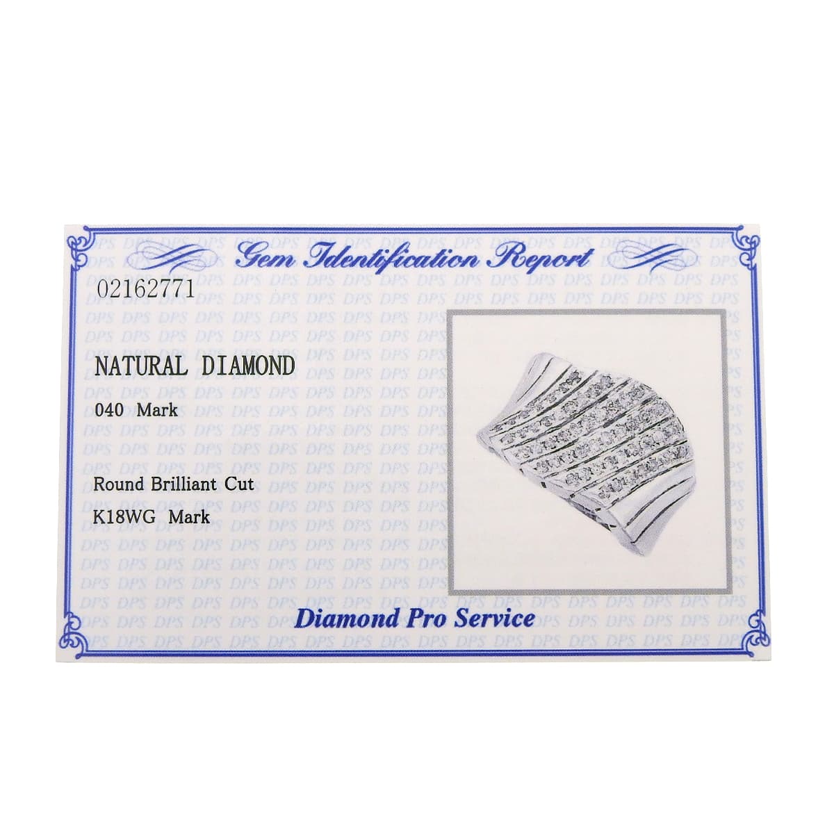 ダイヤモンド リング ダイヤモンド D0.40 K18WG 7.5g