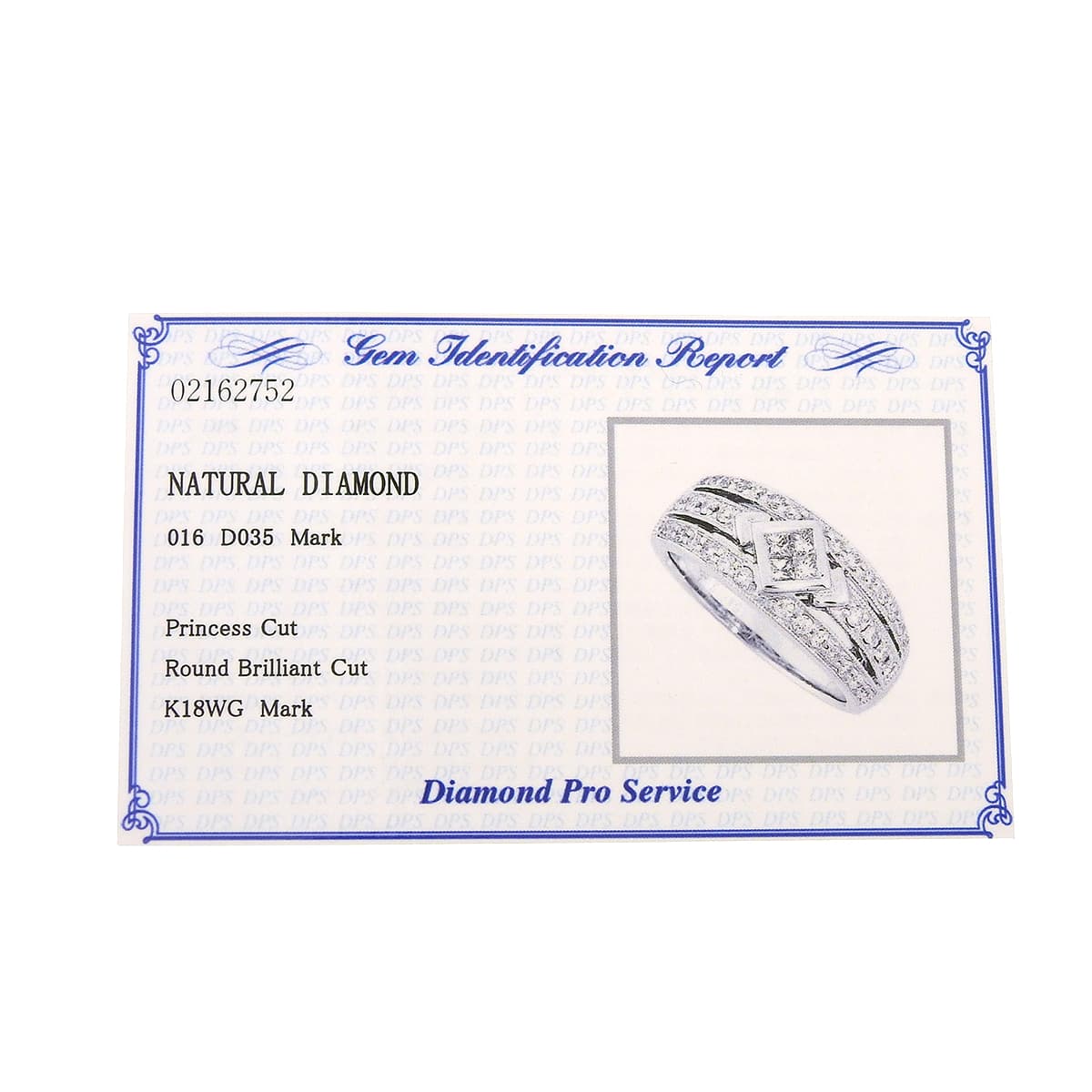 Diamond Ring D0.35,0.16 White Gold K18WG 6.4g