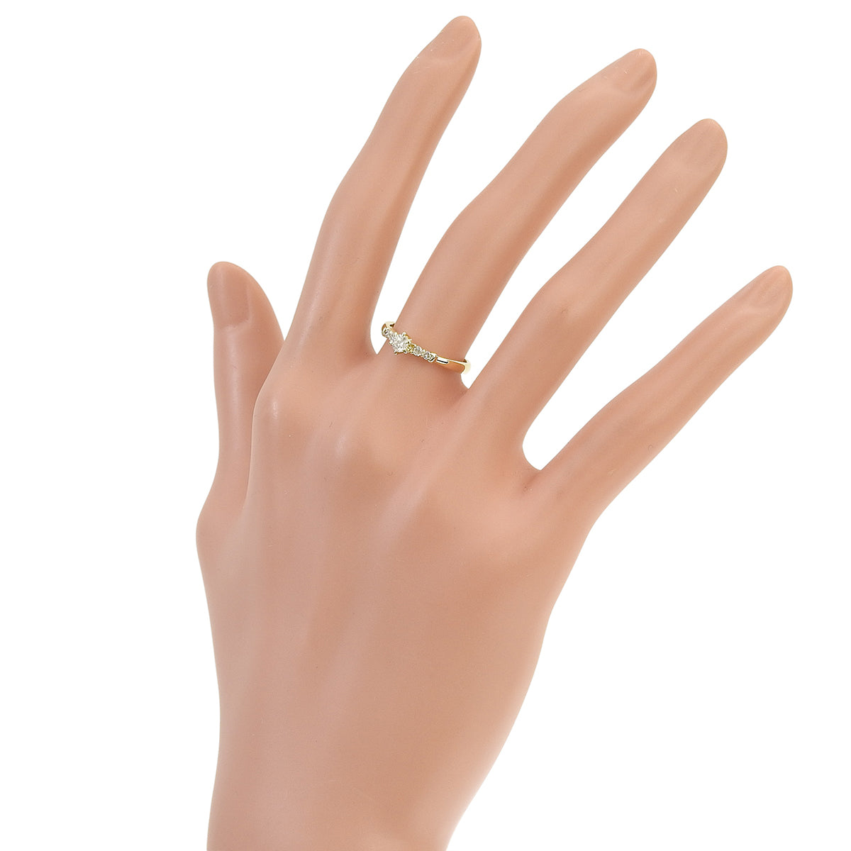 ダイヤモンド リング D0.20 イエローゴールド K18YG 2.0g