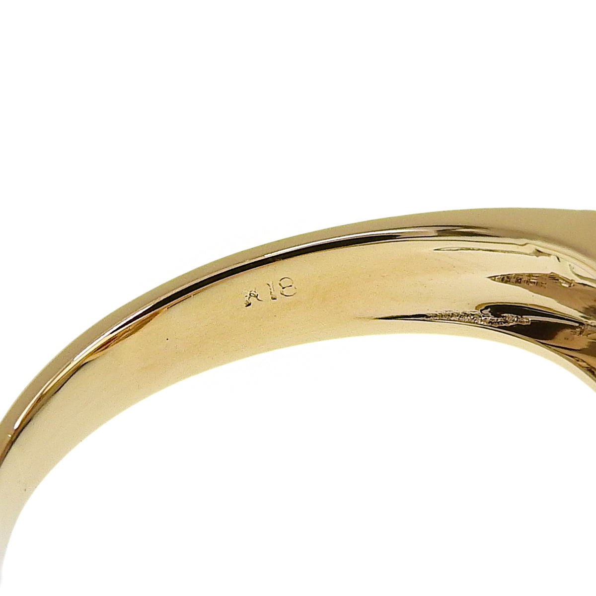 Ruby Diamond Ring R0.46/D0.24 Yellow Gold K18YG 4.4g