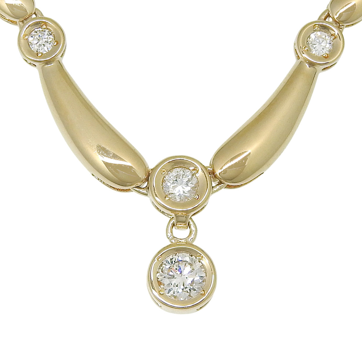 ダイヤモンドネックレス D0.61 イエローゴールド K18YG 15.8g