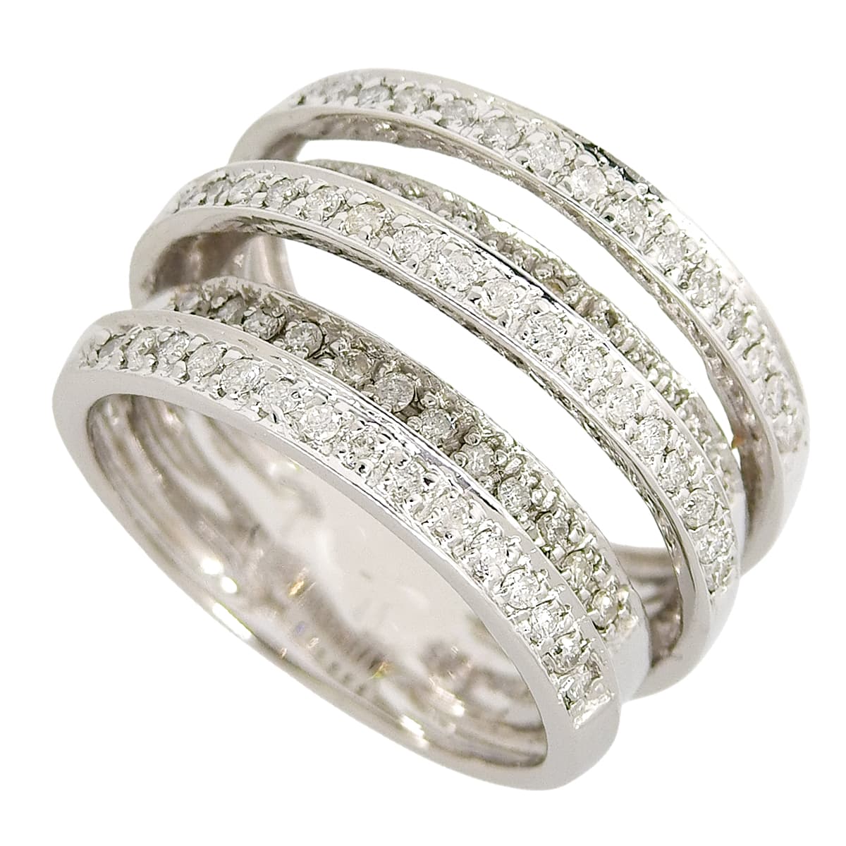 ダイヤモンド リング D0.50 K18WG 8.24g