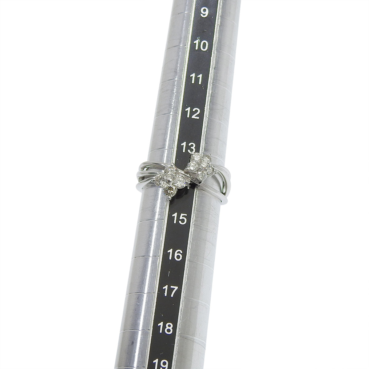 ダイヤモンド フラワーモチーフ リング D0.70 ホワイトゴールド K18WG 4.7g