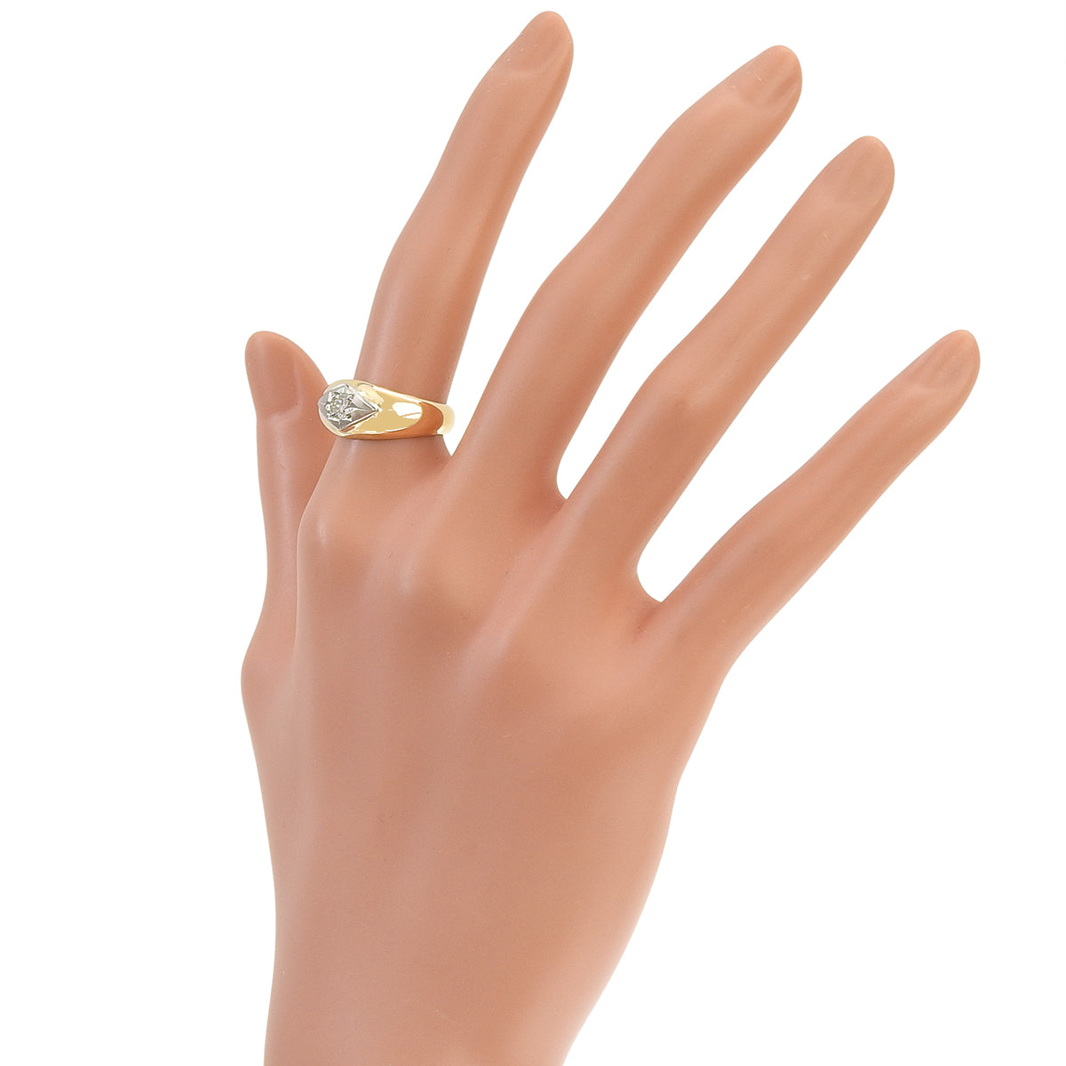 ダイヤモンド リング D0.20 ホワイトゴールド K18WG プラチナ Pt900 8.7g