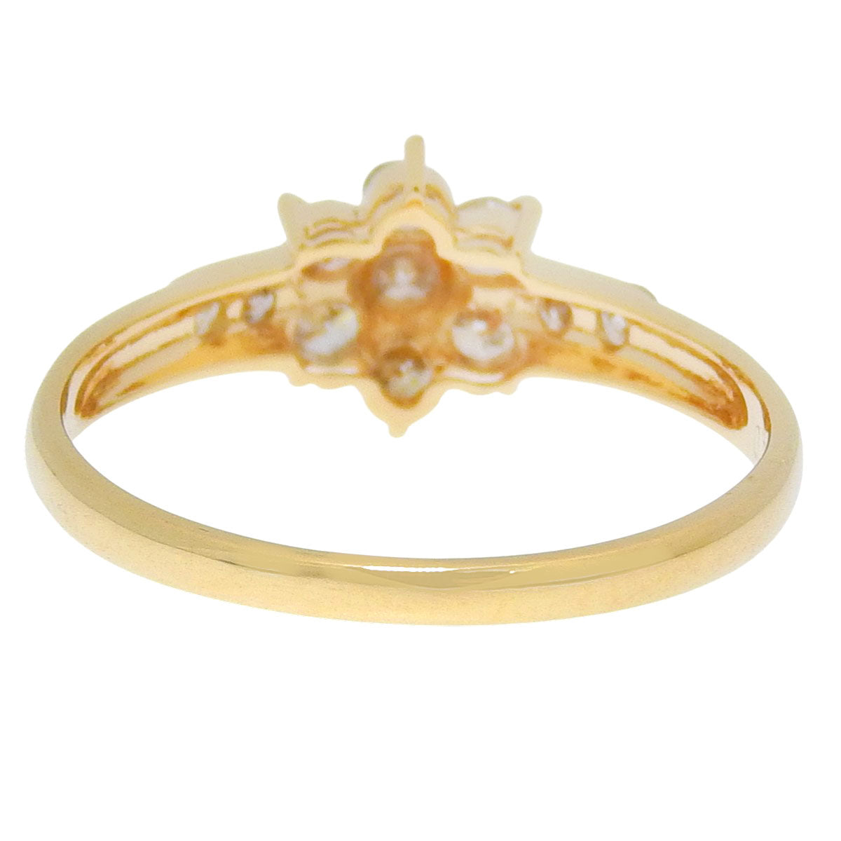 ダイヤモンド リング D0.50 イエローゴールド K18YG 2.1g