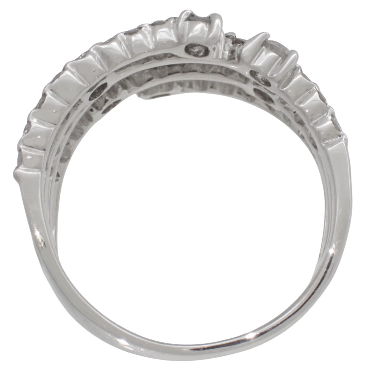 ダイヤモンド リング D1.00 ホワイトゴールド K18WG 13(53)号 6.0g