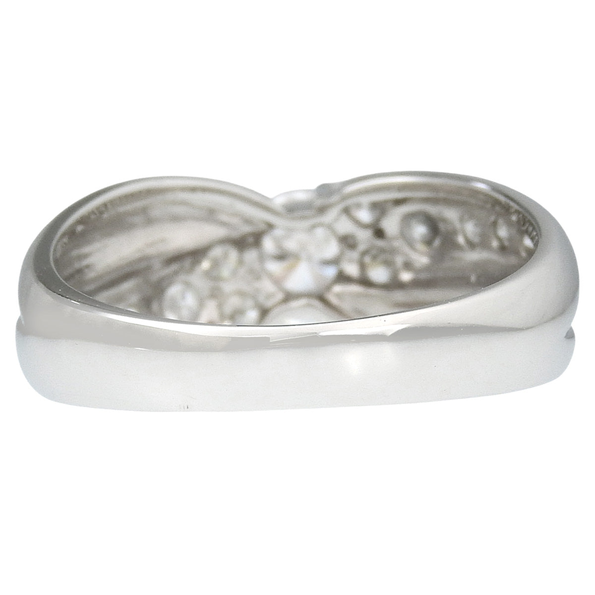 ツイスト ダイヤモンド リング D1.00 プラチナ Pt900 17.5(57.5)号 7.6g