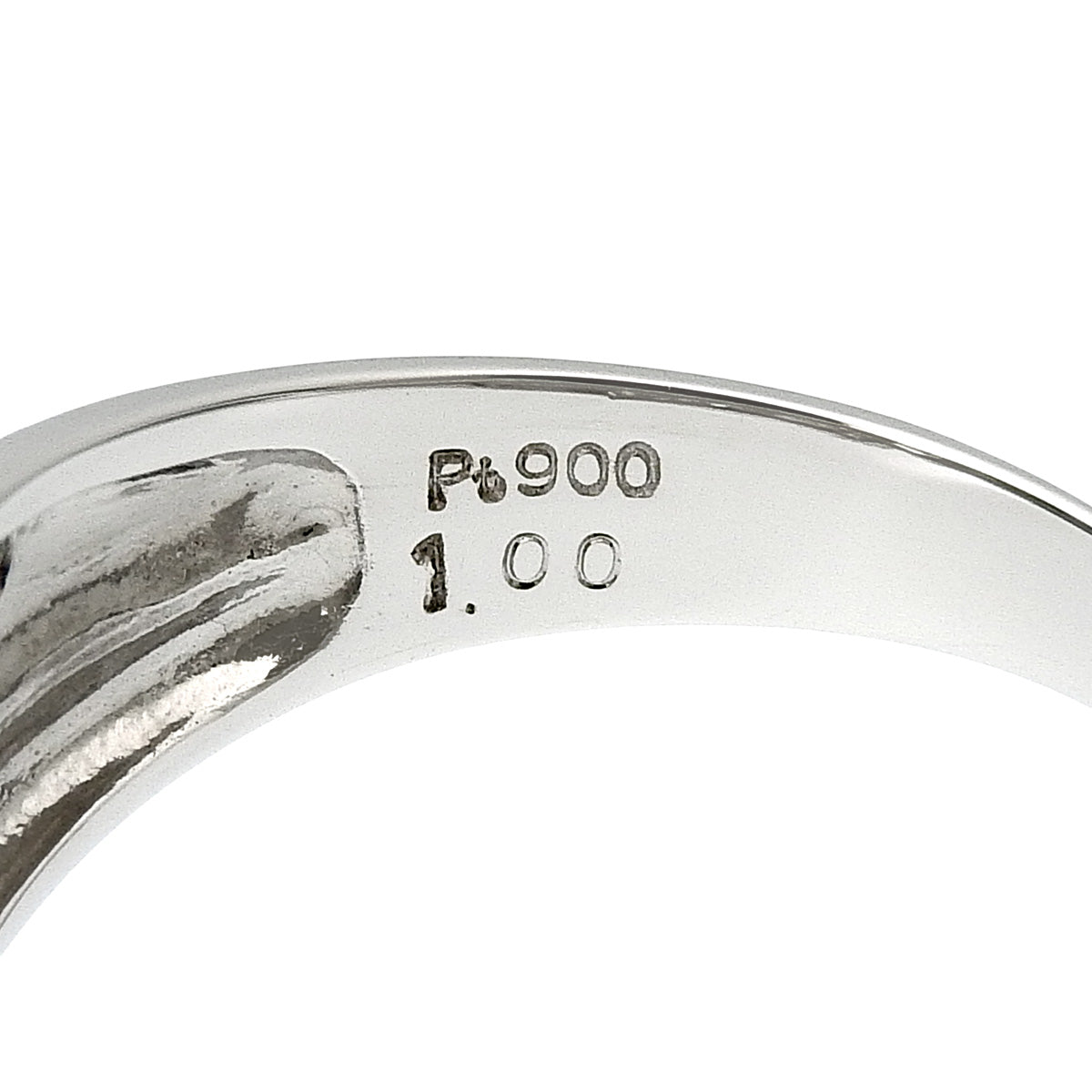 ツイスト ダイヤモンド リング D1.00 プラチナ Pt900 17.5(57.5)号 7.6g