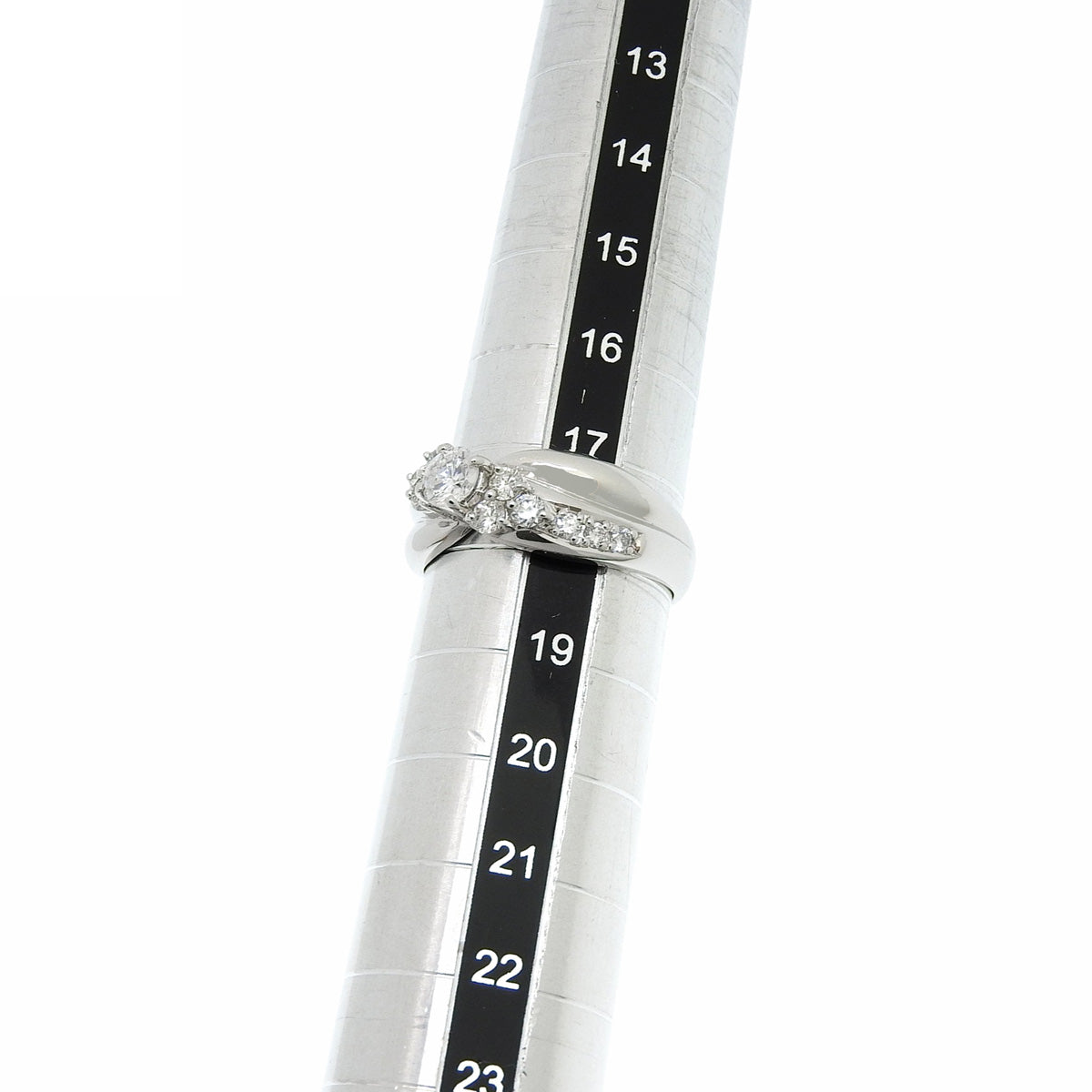 ツイスト ダイヤモンド リング D1.00 プラチナ Pt900 17.5(57.5)号 7.6g