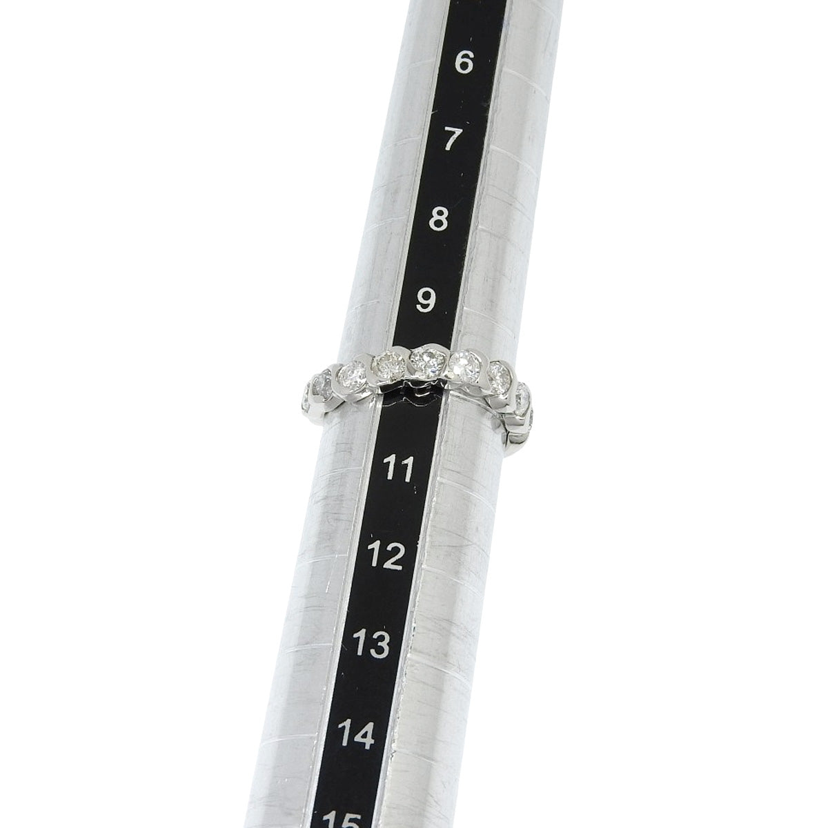 ウェーブ ハーフ ダイヤモンド リング D1.03 プラチナ Pt900 3.8g