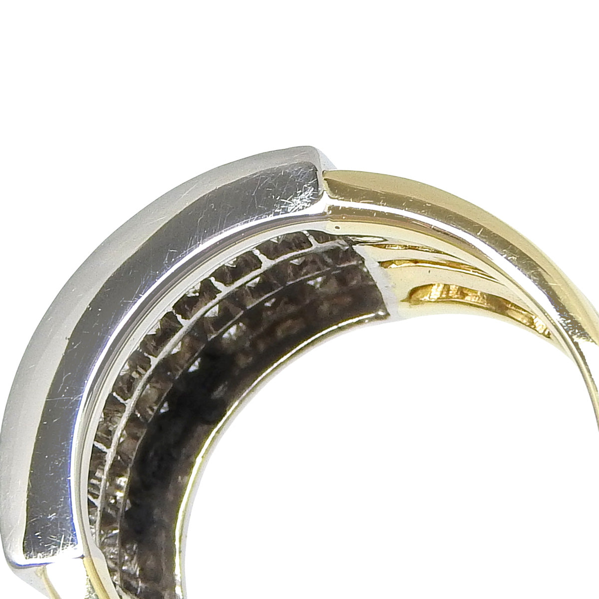 5列 ダイヤモンド リング D1.05 K18YG Pt900 11.5(51.5)号 10.1g