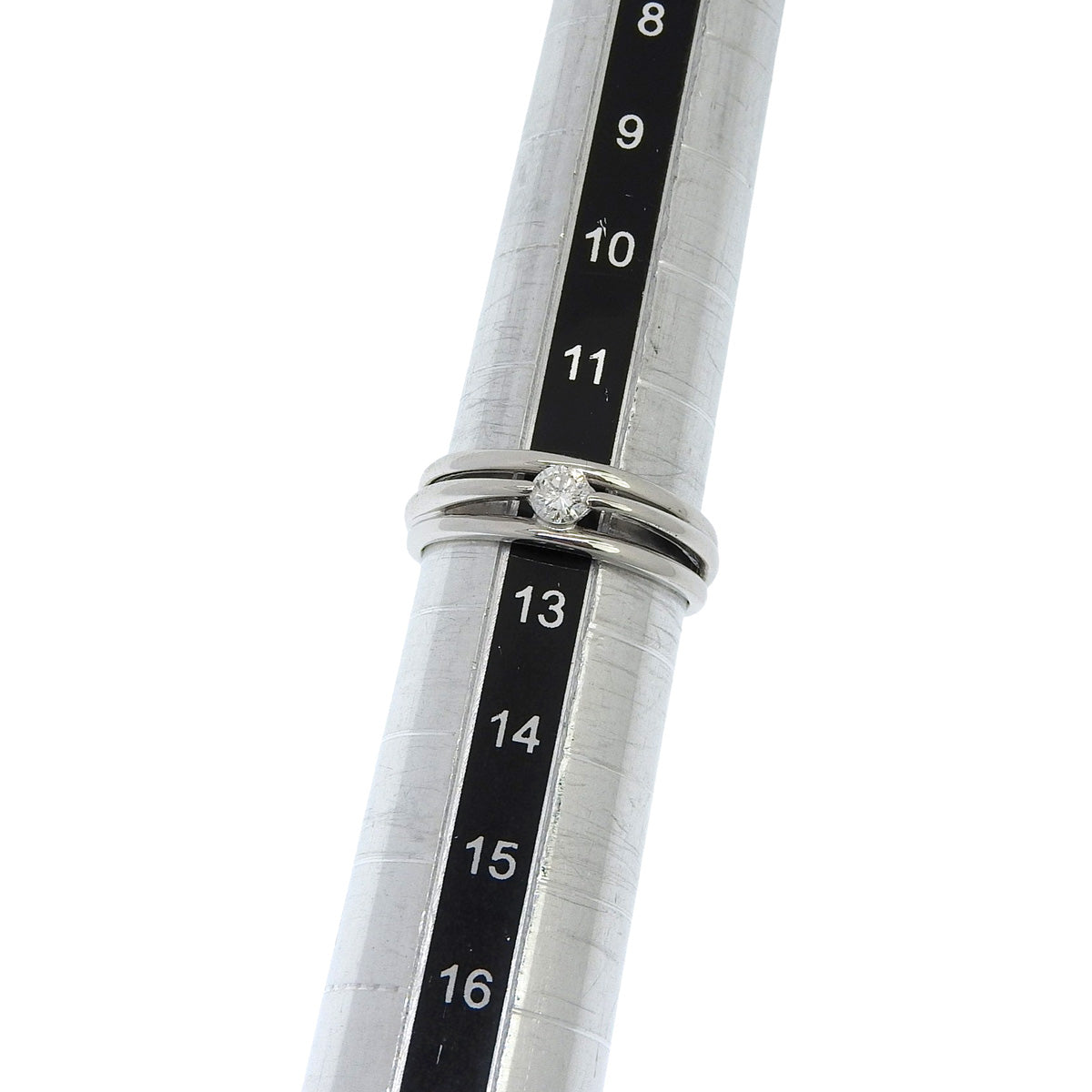 钻石戒指 D0.20 白金 K18WG 12(52)号 4.4g