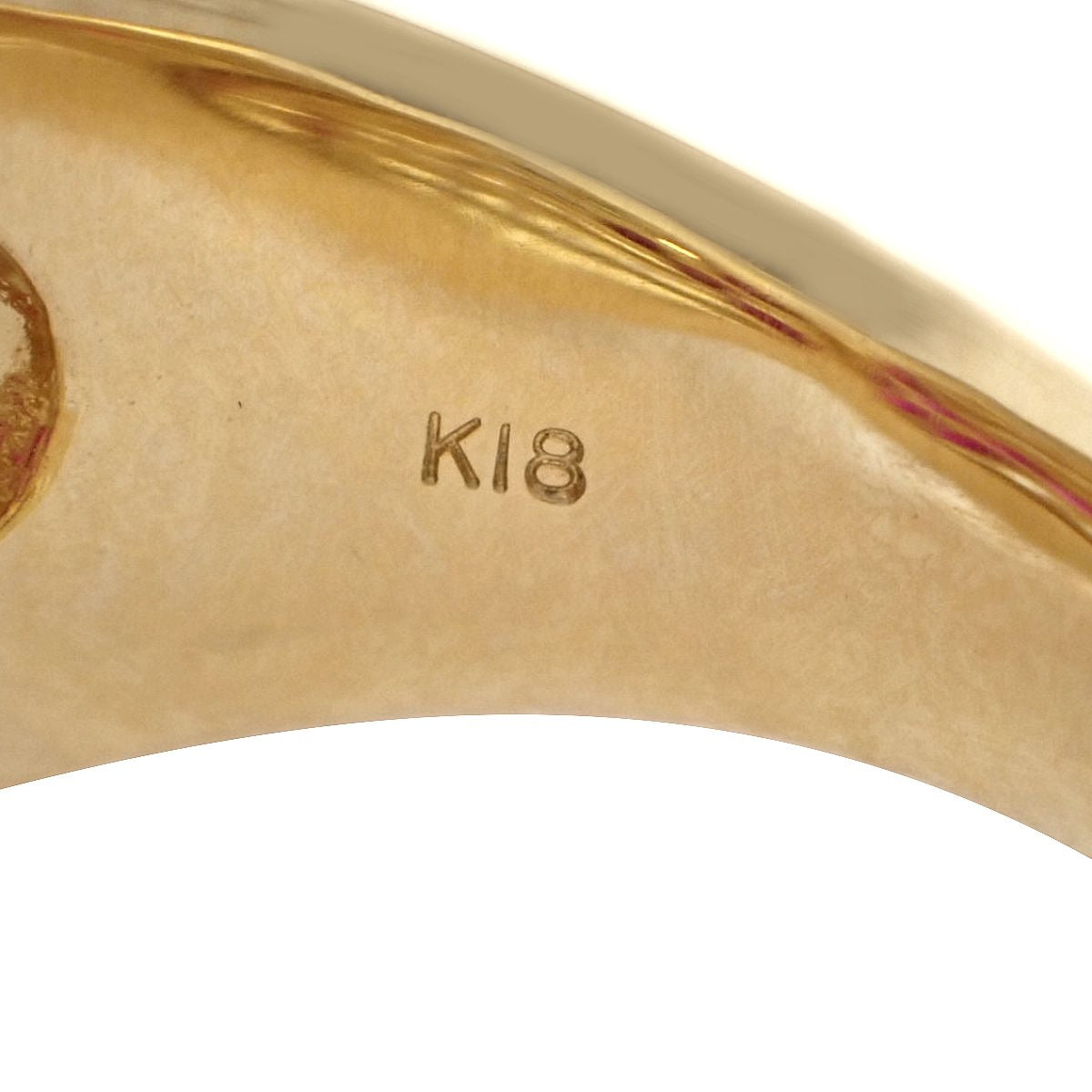 ルビー ダイヤモンド インフィニティ リング R1.90/D1.20 K18YG 14.0g