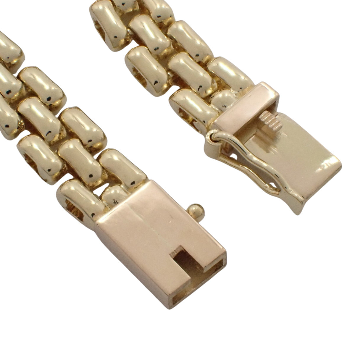 红宝石钻石手链，红宝石0.80克/钻石0.98克，K18YG镀金，17.5克