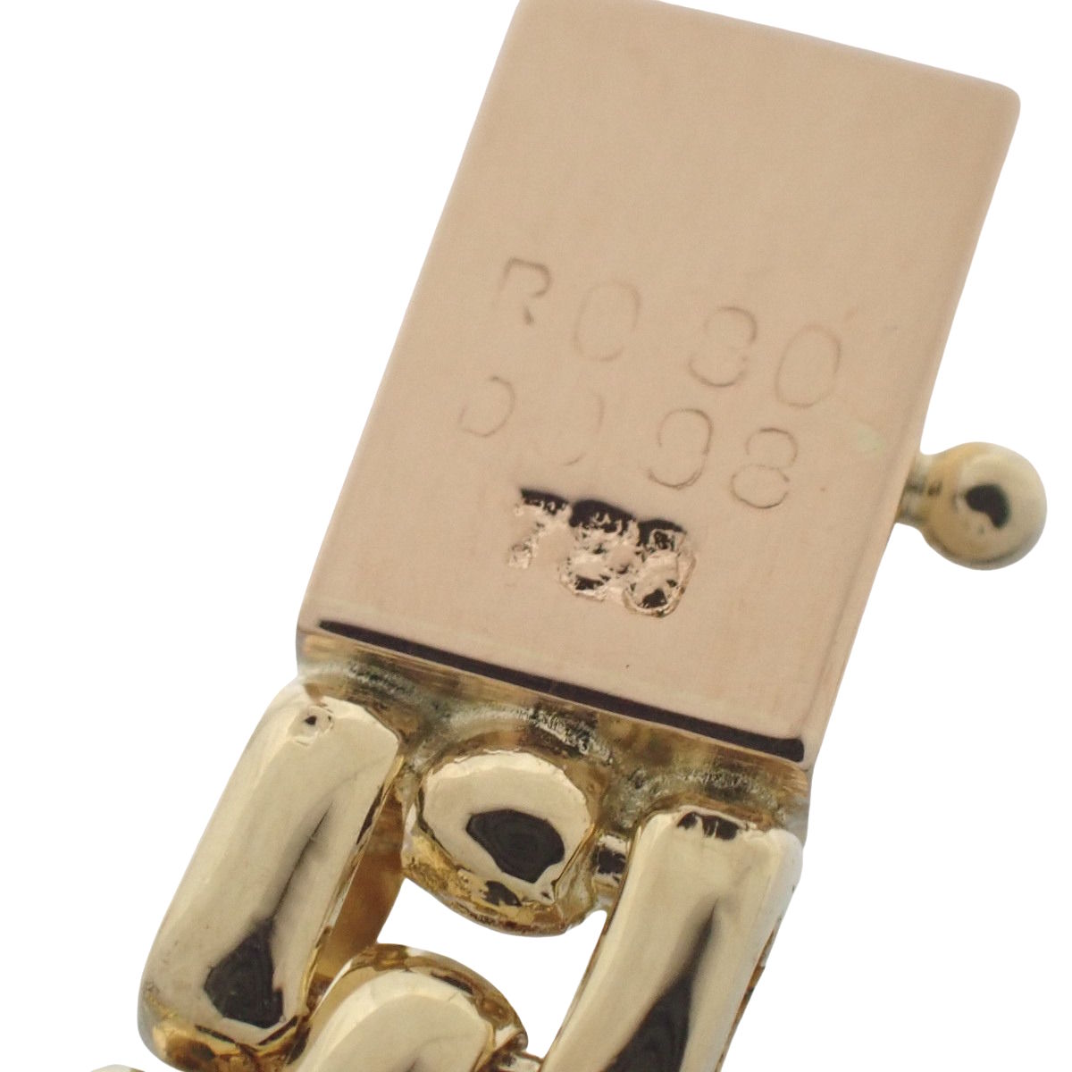 红宝石钻石手链，红宝石0.80克/钻石0.98克，K18YG镀金，17.5克