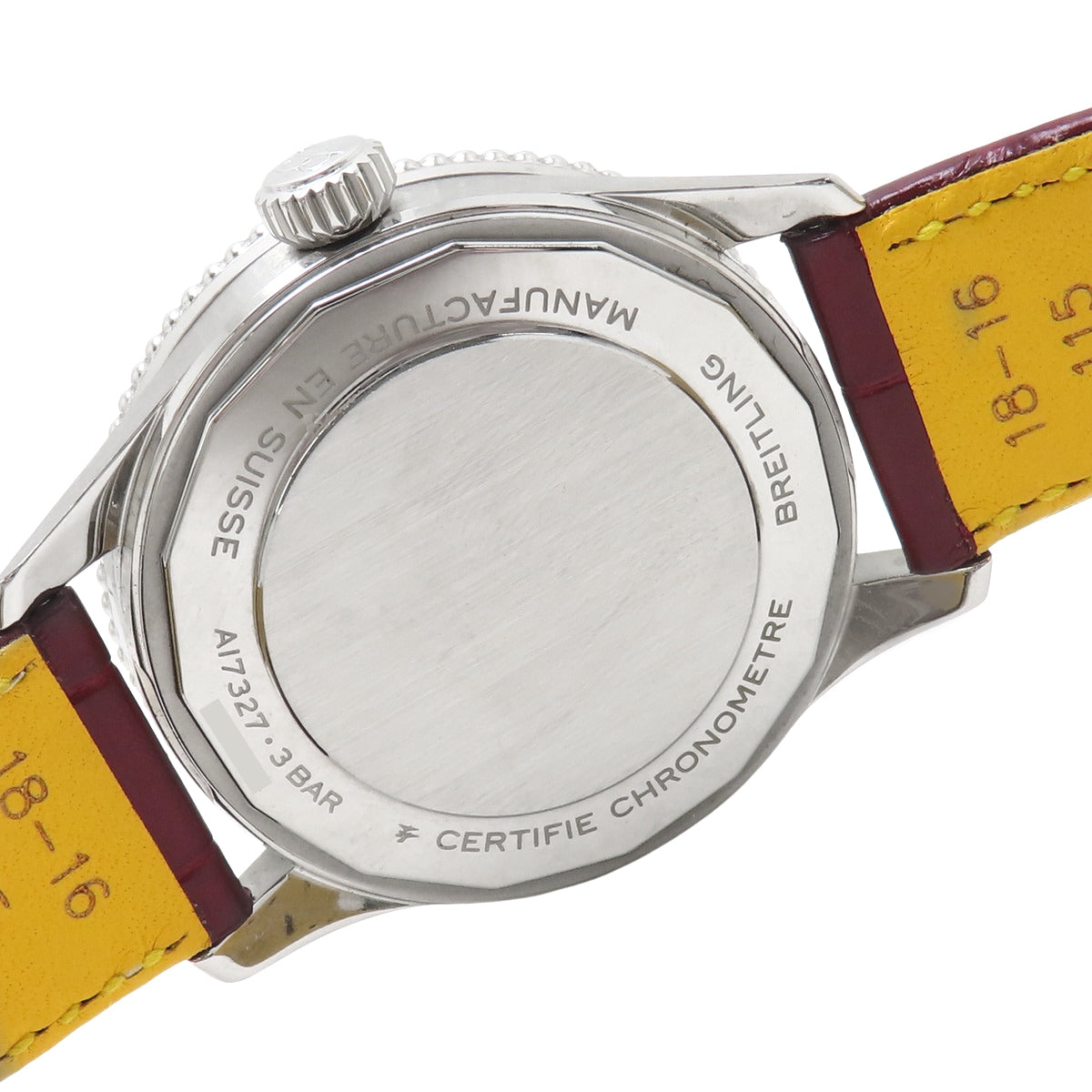 ナビタイマーオートマチック 36 A17327 SS/革 ホワイト 自動巻き メンズ