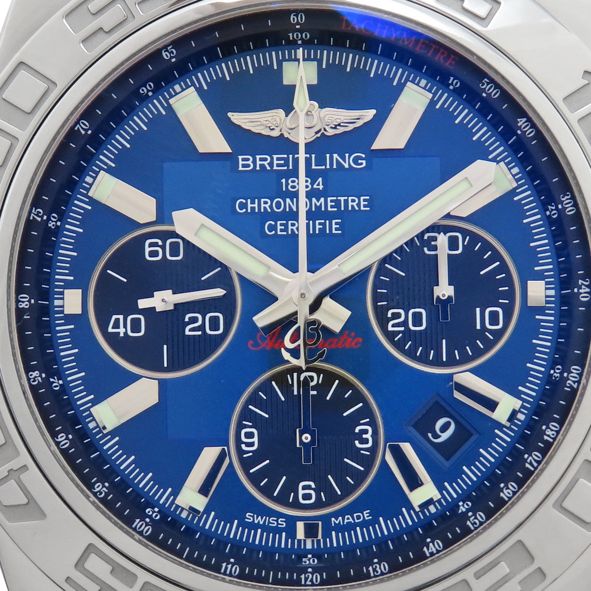 クロノマット44 AB0110 SS ブルー 自動巻き メンズ