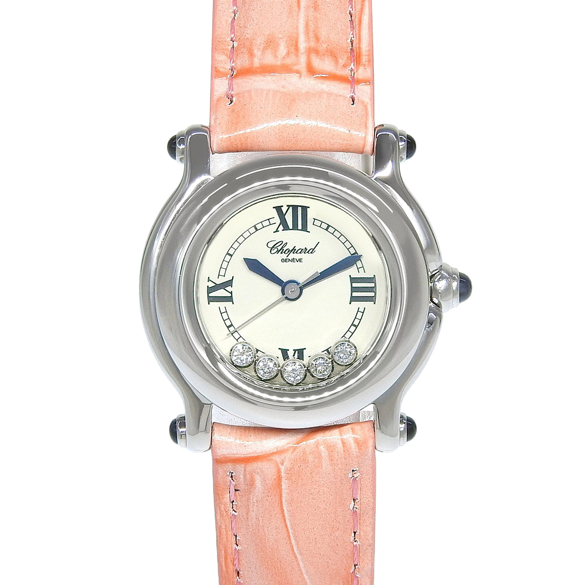 ハッピースポーツ 27/8245-23 SS/革 5PD クオーツ レディース