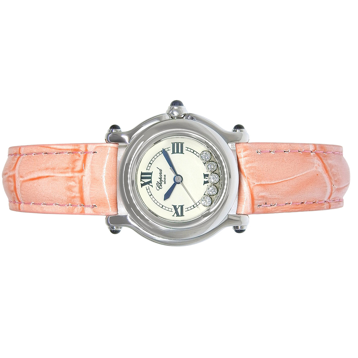 ハッピースポーツ 27/8245-23 SS/革 5PD クオーツ レディース