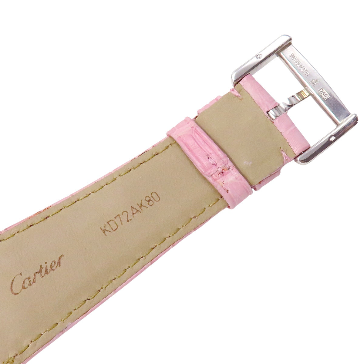 卡地亚 Cartier 坦克系列手表 WA301236 精钢/皮质 白色 石英 女士