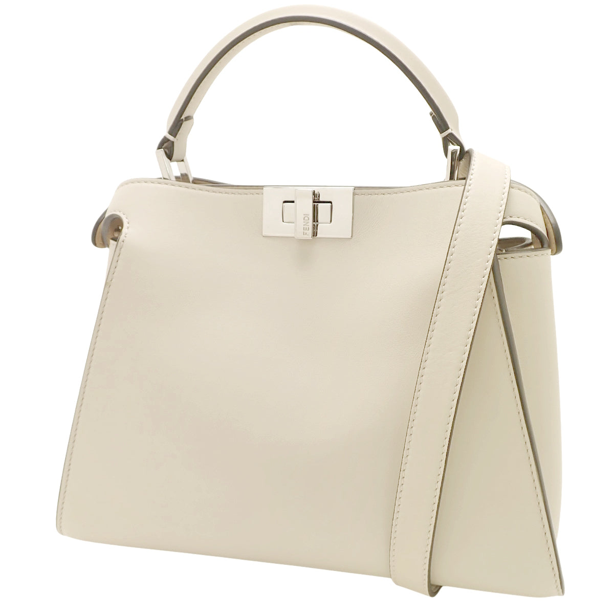 ピーカブーエッセンシャリー レザー ベージュ アイボリー