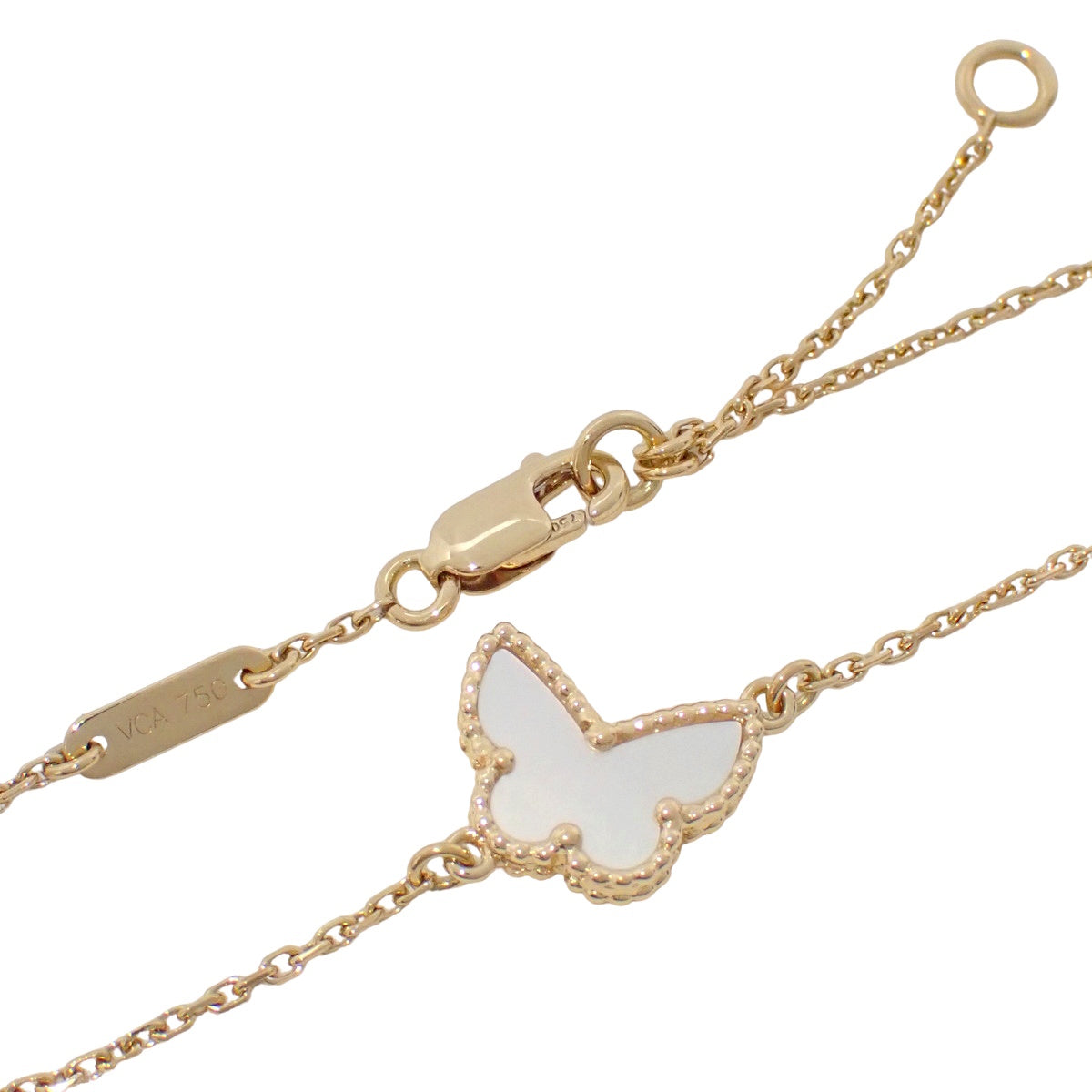 Sweet Papillon Bracelet Mother of Pearl 18K Yellow Gold 2.1g