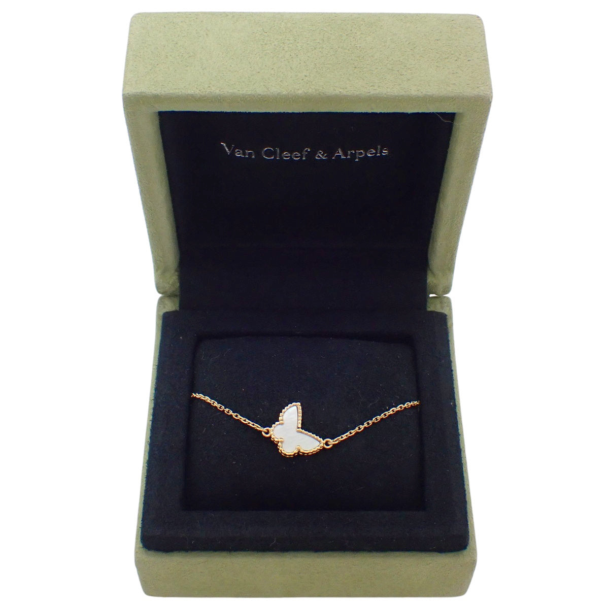 Sweet Papillon Bracelet Mother of Pearl 18K Yellow Gold 2.1g