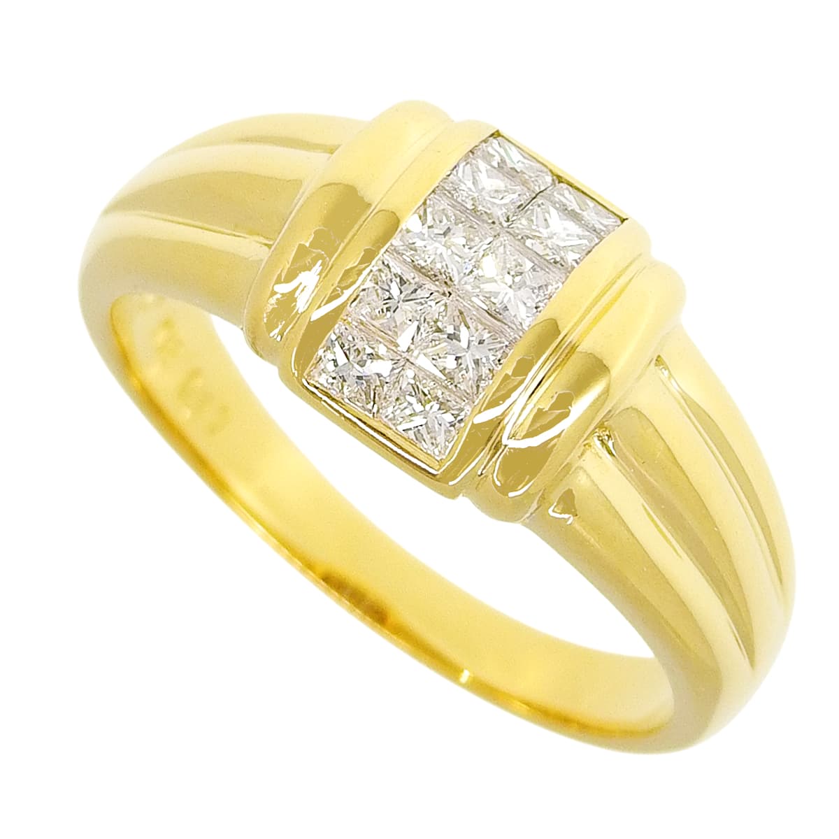 ダイヤモンド リング D0.67 K18YG 8.2g