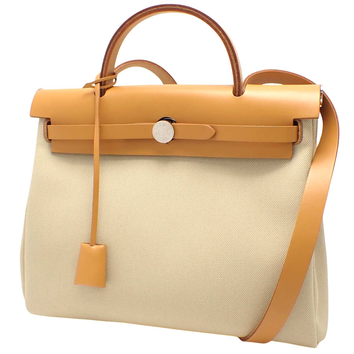 エールバッグジップPM トワルオフィシエ パラジウム金具 ブラウン ベージュ シルバー金具 B刻印