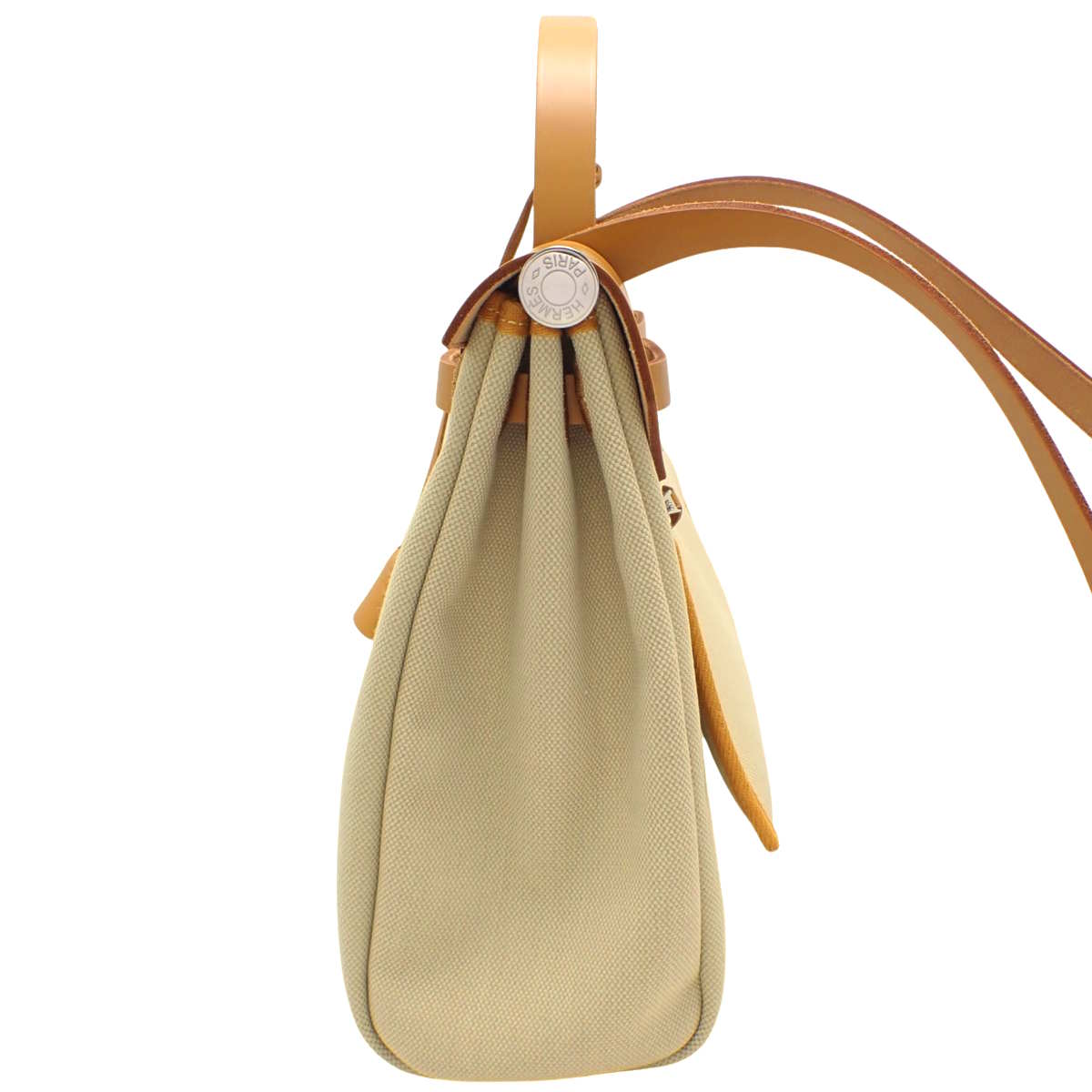 エールバッグジップPM トワルオフィシエ パラジウム金具 ブラウン ベージュ シルバー金具 B刻印