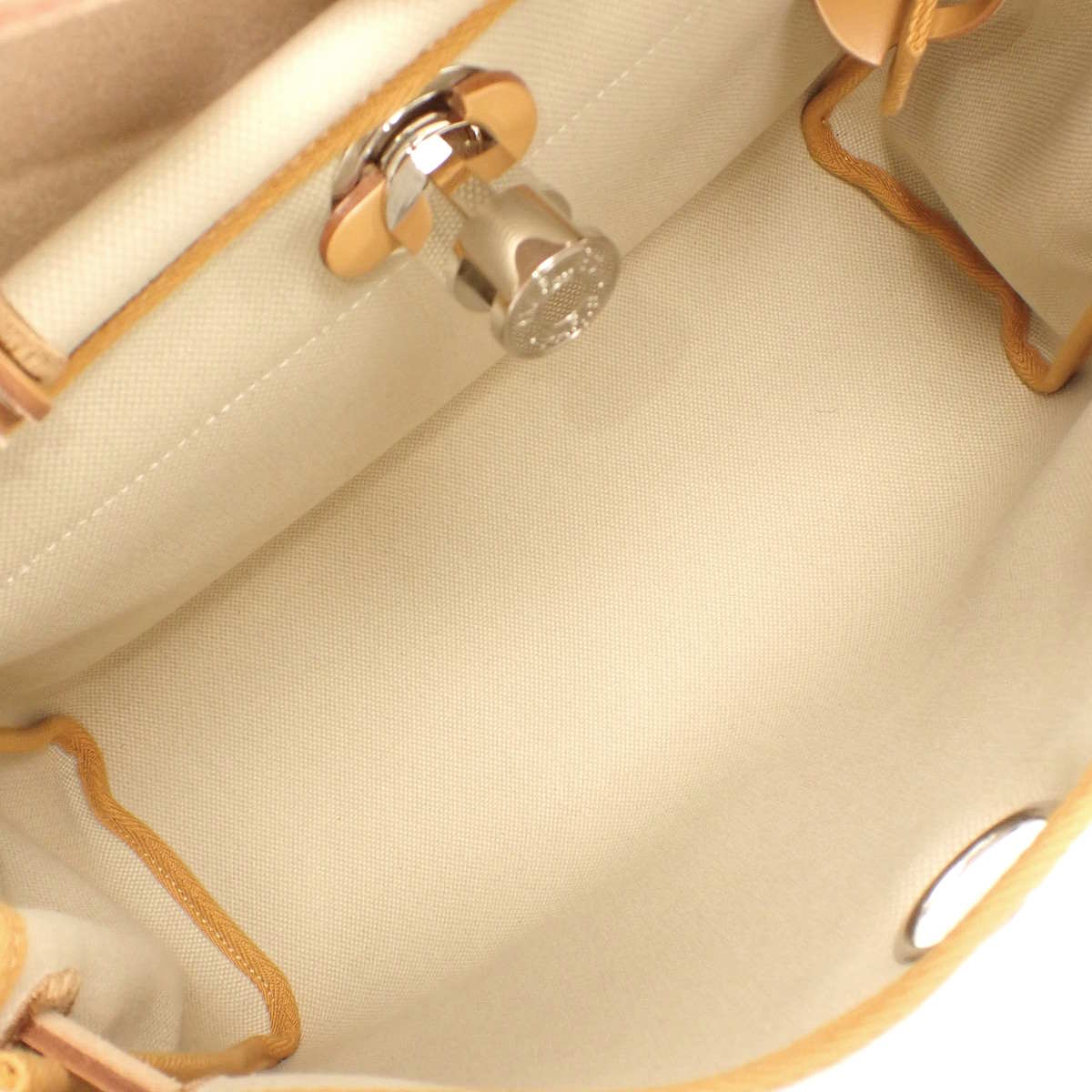 エールバッグジップPM トワルオフィシエ パラジウム金具 ブラウン ベージュ シルバー金具 B刻印