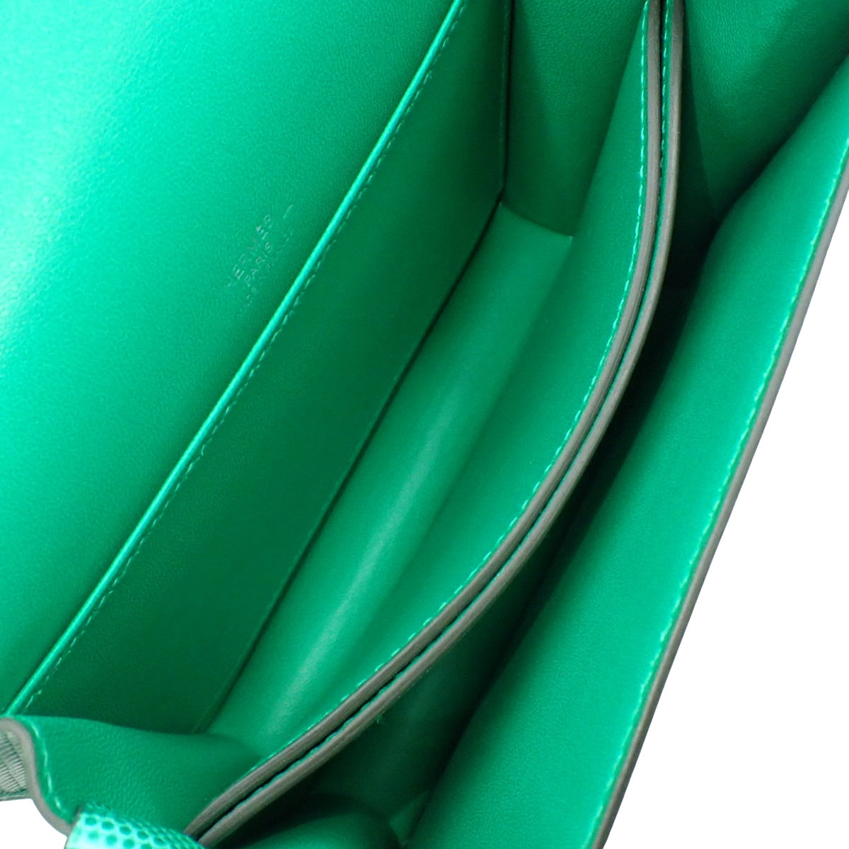 ロウリス ルリ ミニ リザード パラジウム金具 ミント U刻印