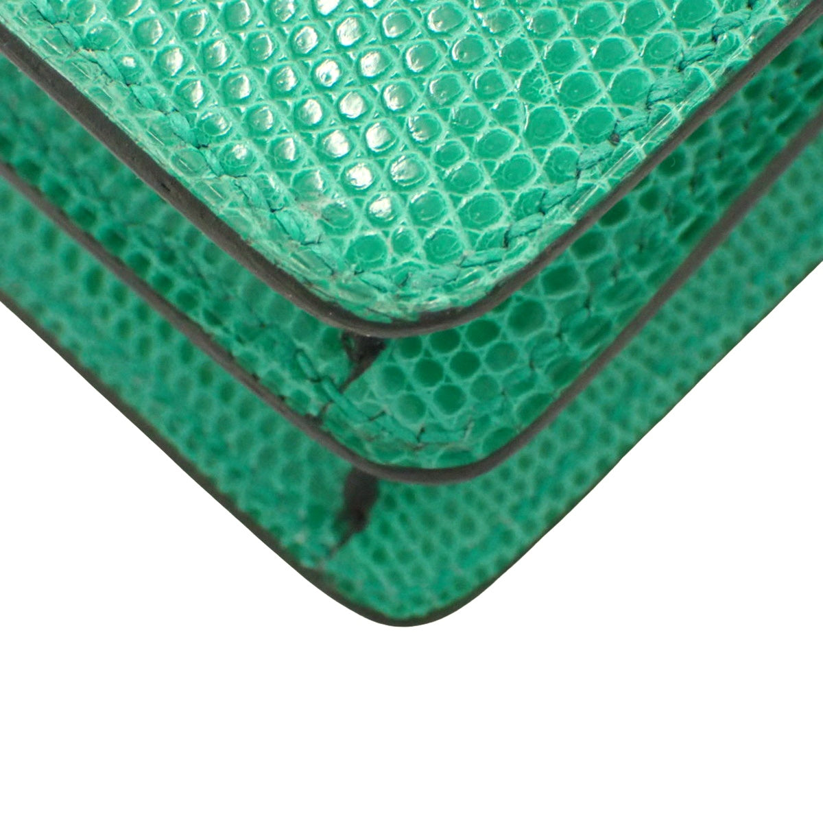 ロウリス ルリ ミニ リザード パラジウム金具 ミント U刻印