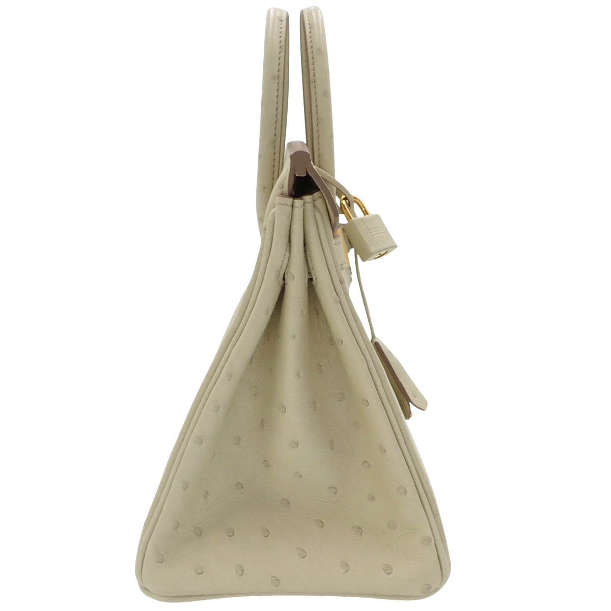 【全新】铂金包 25K 鸵鸟皮 Nata 金配件