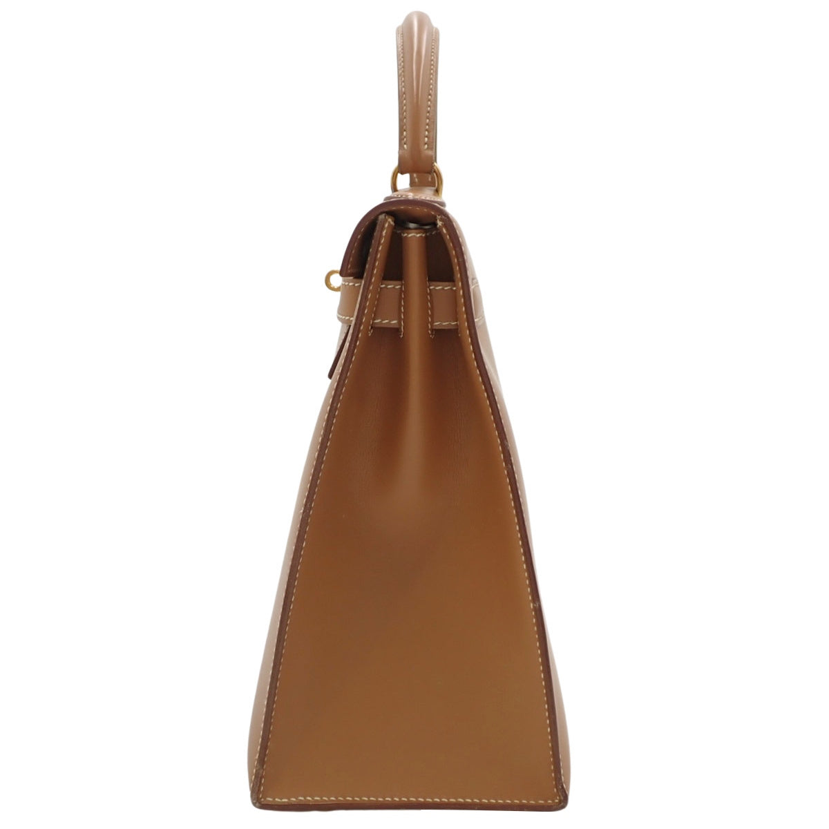 ケリー32(外縫い) ボックスカーフ ゴールド ゴールド金具 〇Y刻印