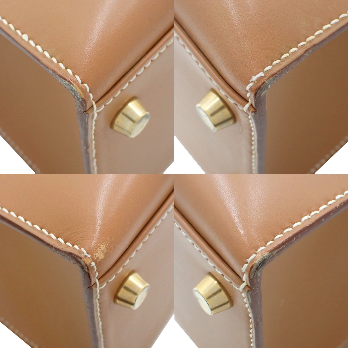 ケリー32(外縫い) ボックスカーフ ゴールド ゴールド金具 〇Y刻印