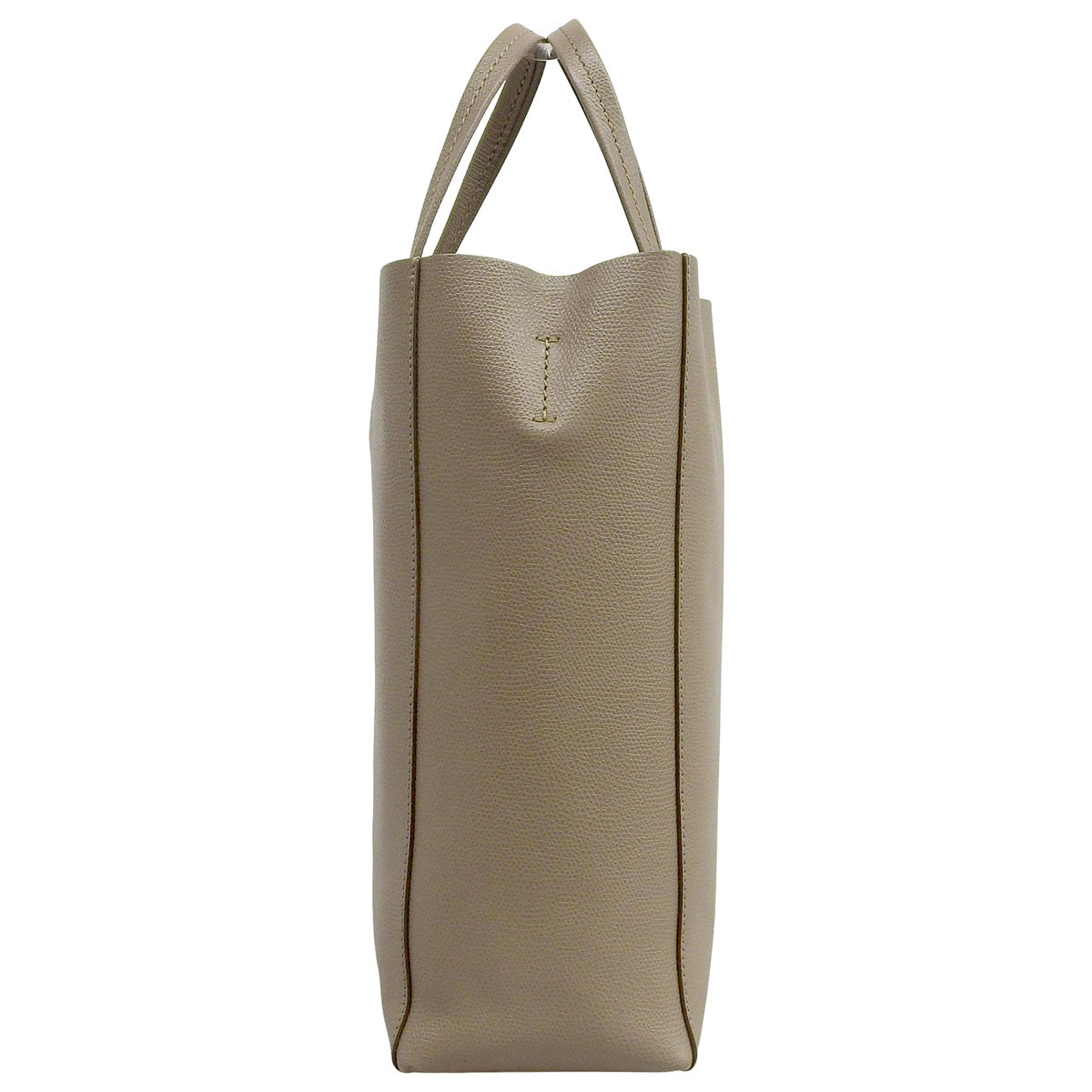 Vertical Cabas Small Leather Greige 189813