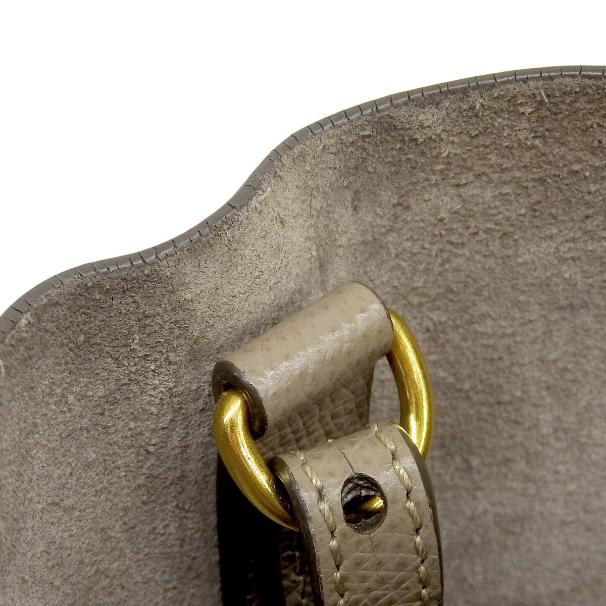 Vertical Cabas Small Leather Greige 189813