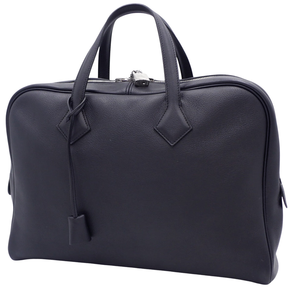 ヴィクトリア2 12H 40 トリヨンノビーヨ ブルーインディゴ シルバー金具 X刻印