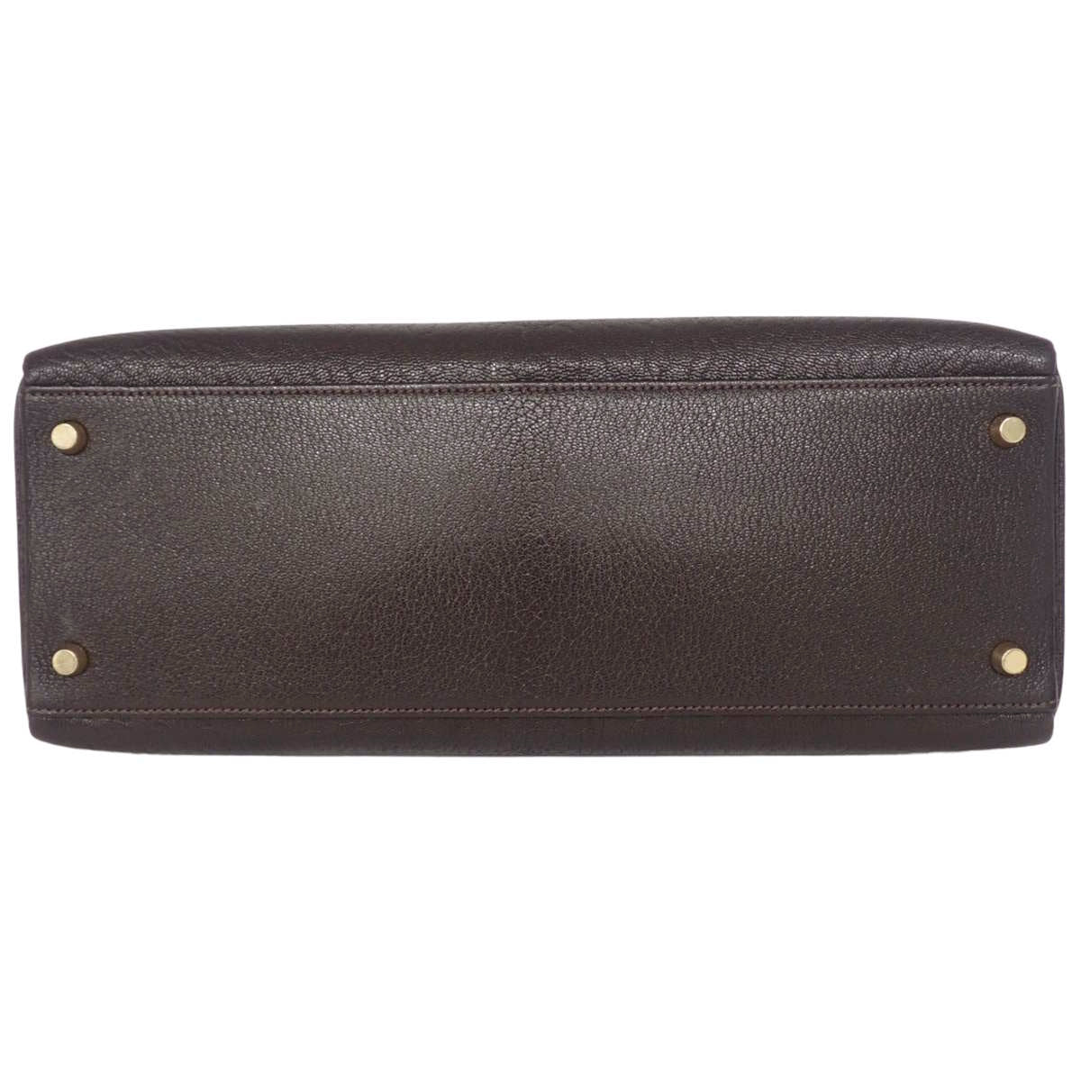 ケリー35 (内縫い) ブッフル カフェ ゴールド金具 □C刻印