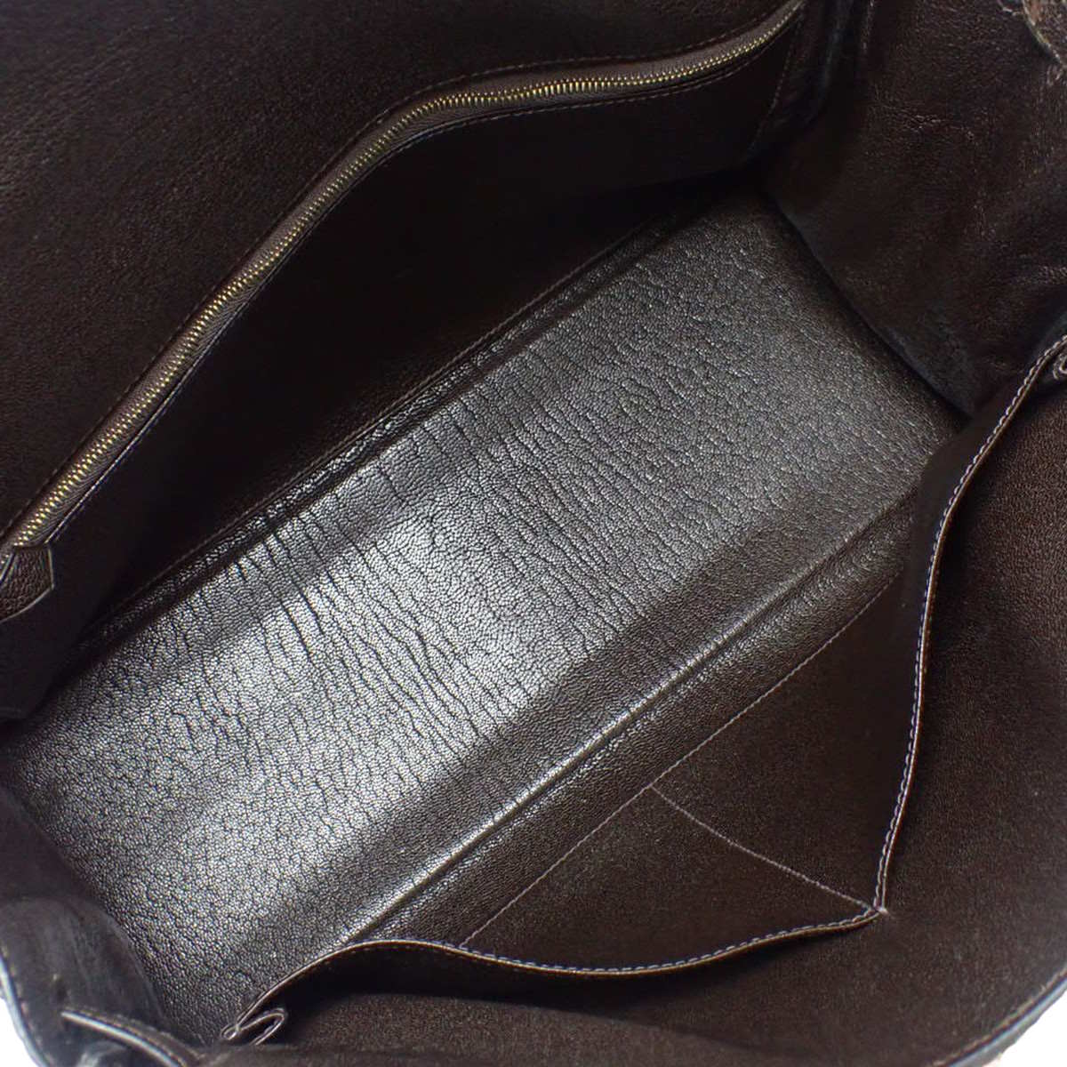 ケリー35 (内縫い) ブッフル カフェ ゴールド金具 □C刻印