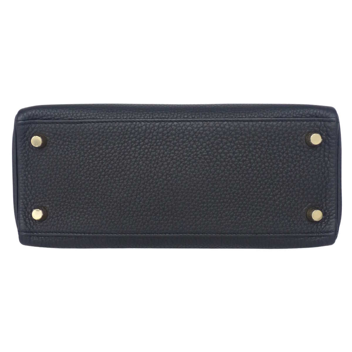 Kelly 25 (inside stitching) Togo black with gold hardware and D stamp