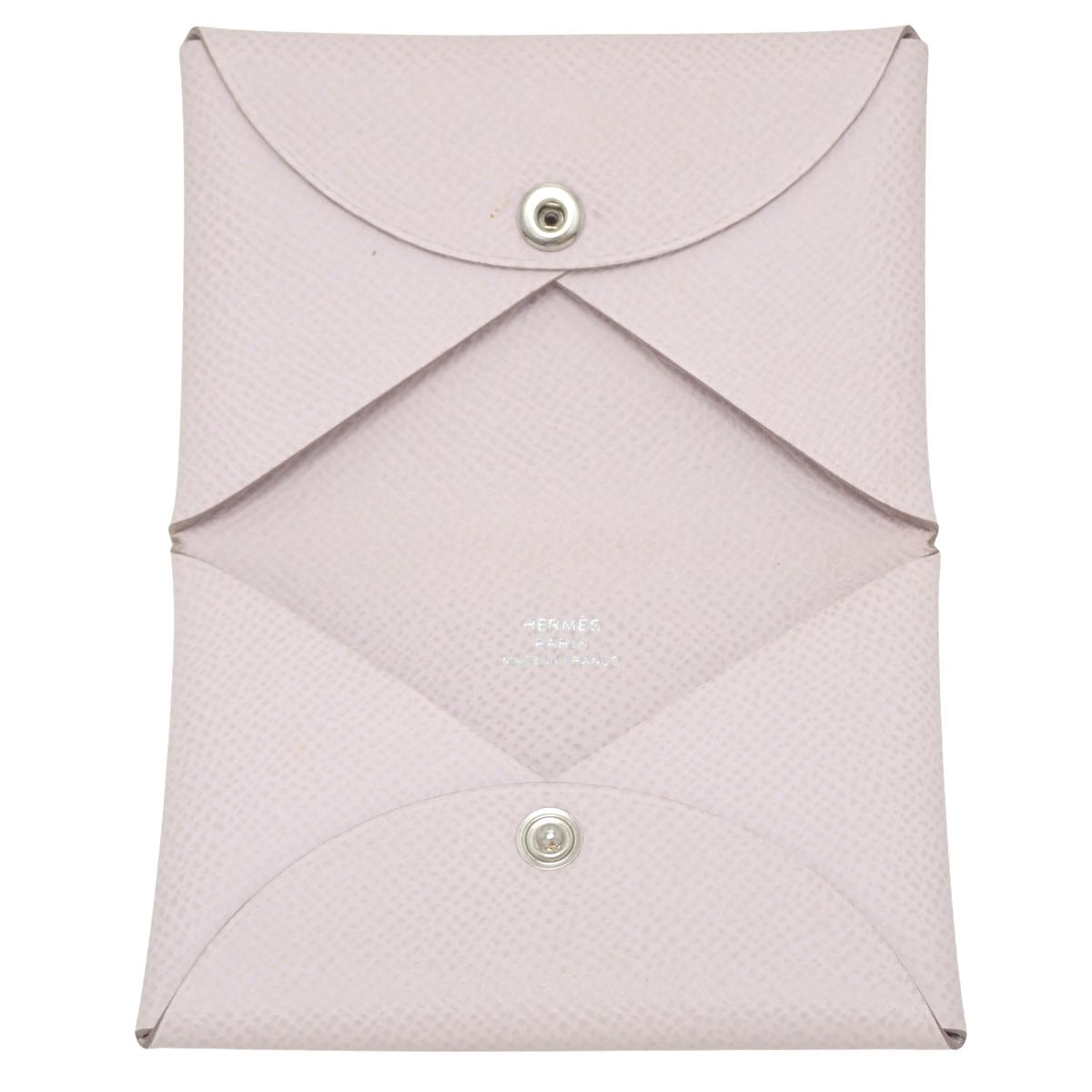 Calvi Epsom leather bag in mauve pale with palladium hardware and U stamp