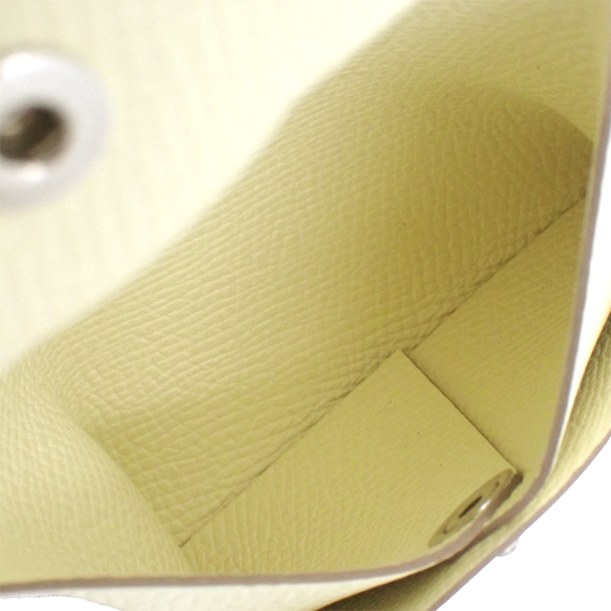 [New] Bastia K Stamped Epsom Leather Jaune Milton Silver Hardware