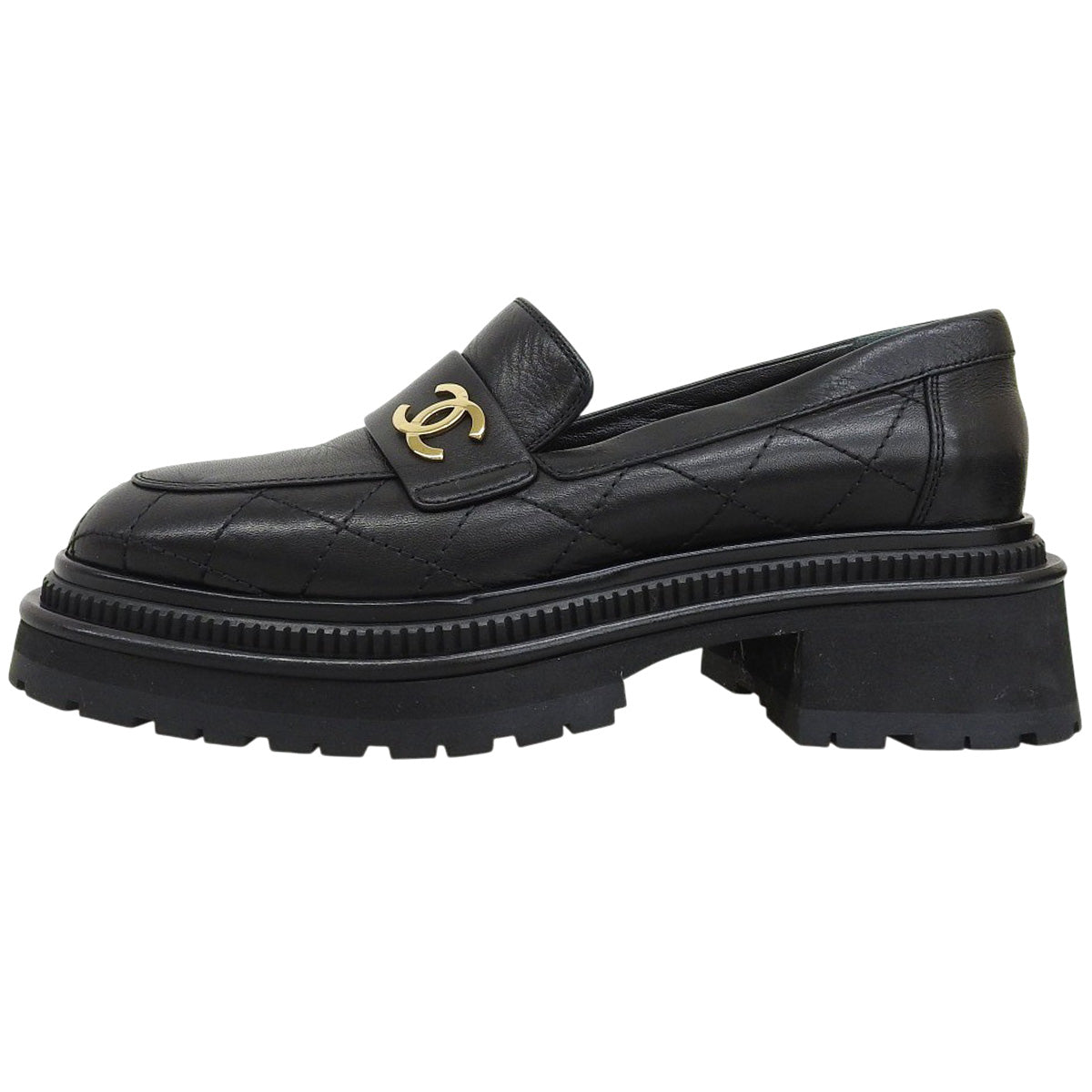 Matelasse Coco Mark Loafers 36