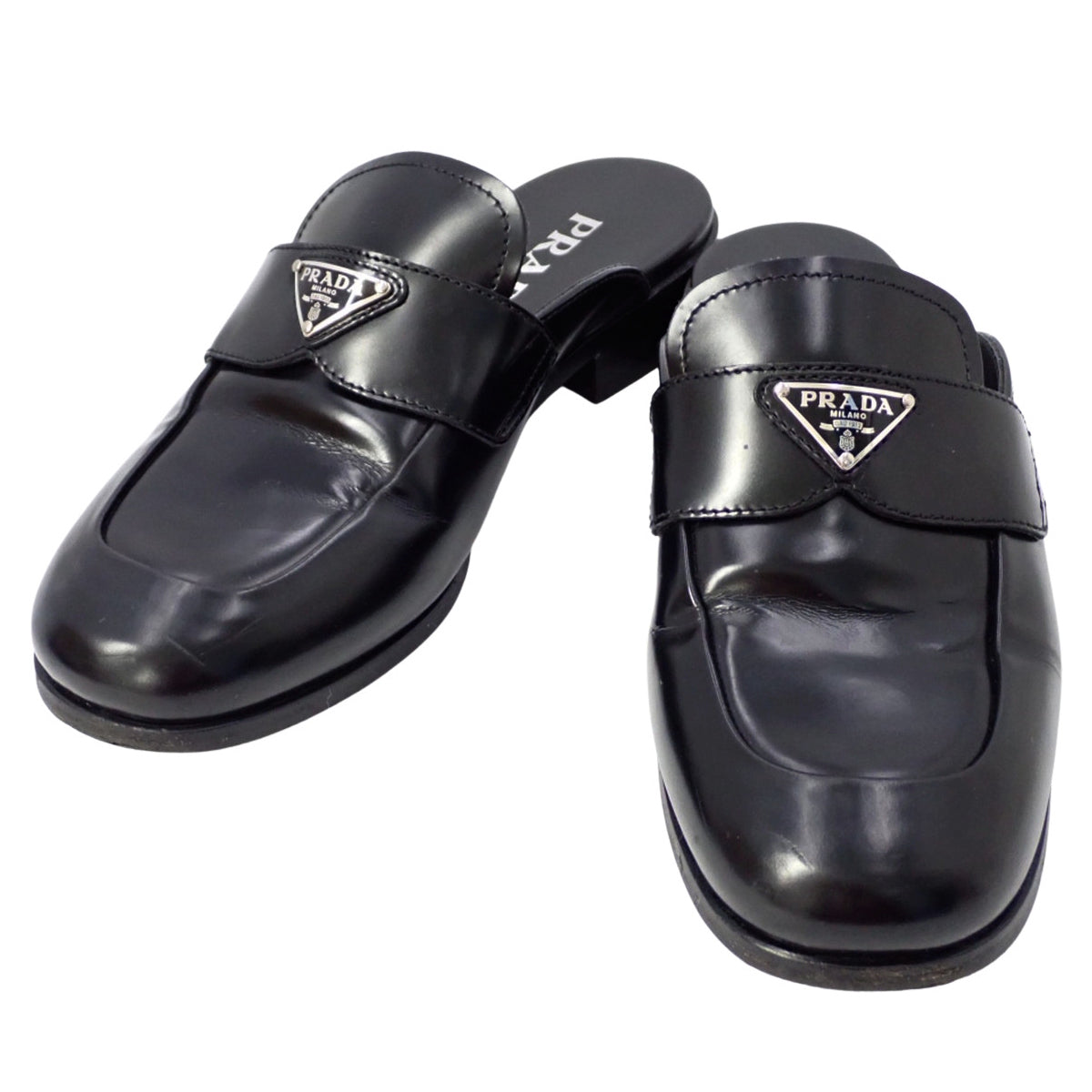 ブラッシュドレザー ミュールローファー 36 1/2