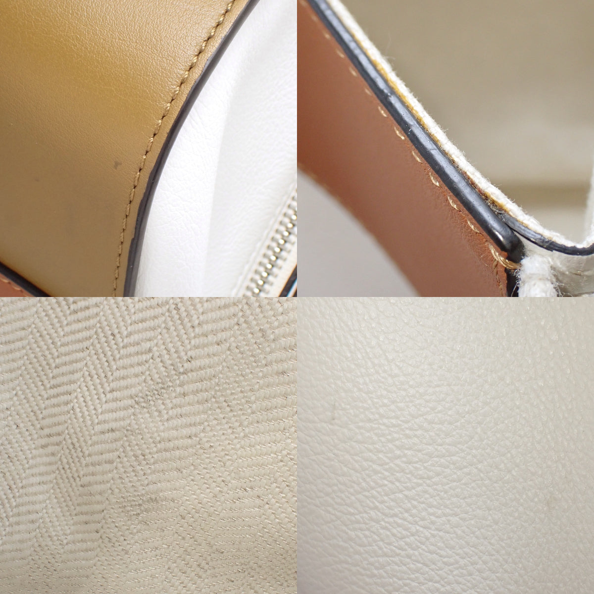 Hammock small bag in brown and white calfskin