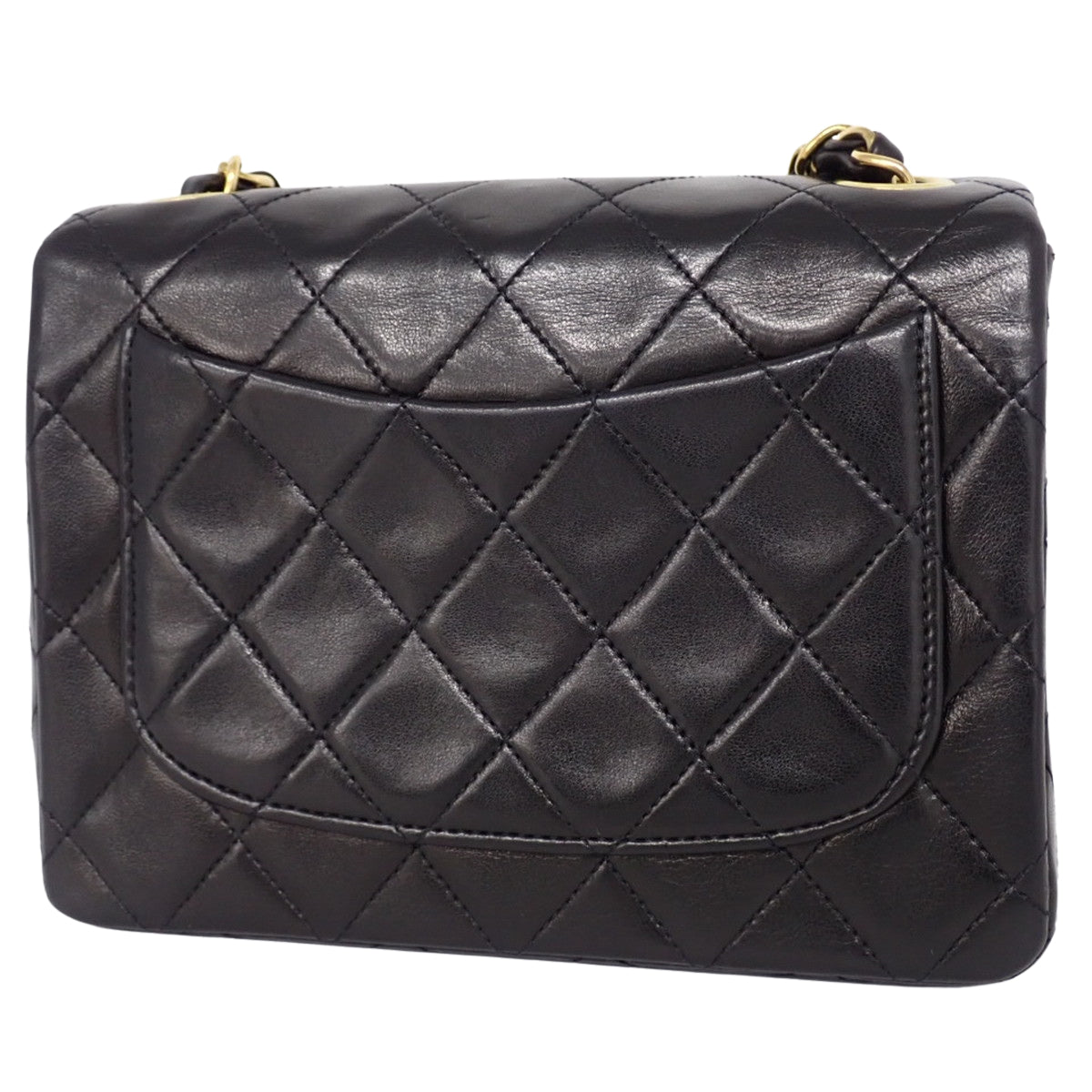 マトラッセ ココマーク チェーンショルダーバッグ ラムスキン ブラック A01115